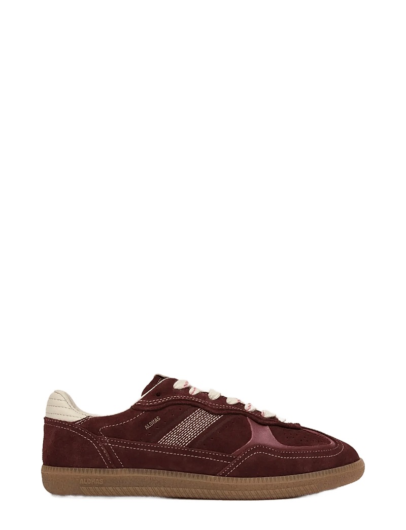 ALOHAS - Tb.490 Rife Chocolate Cream Leather Sneakers - niedrige sneakers - dark burgundy - 0