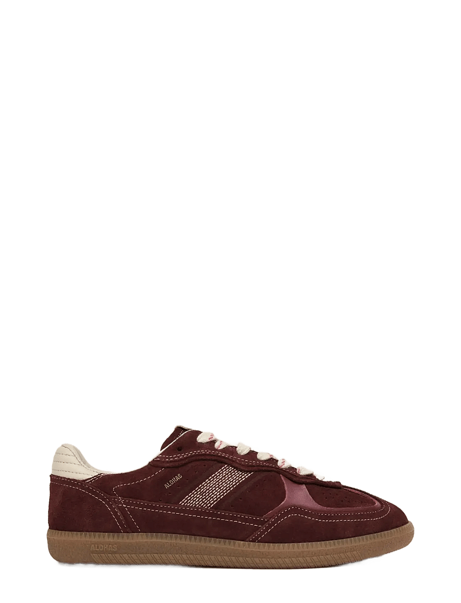 ALOHAS - Tb.490 Rife Chocolate Cream Leather Sneakers - lave sneakers - dark burgundy - 0