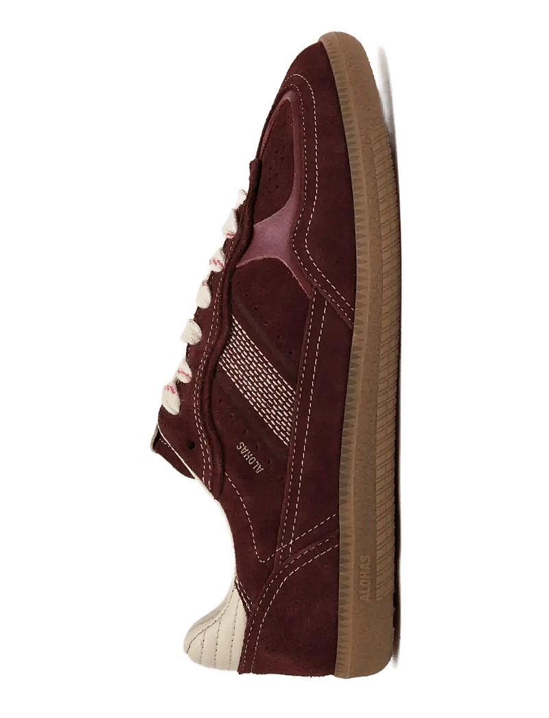 ALOHAS - Tb.490 Rife Chocolate Cream Leather Sneakers - niedrige sneakers - dark burgundy - 2