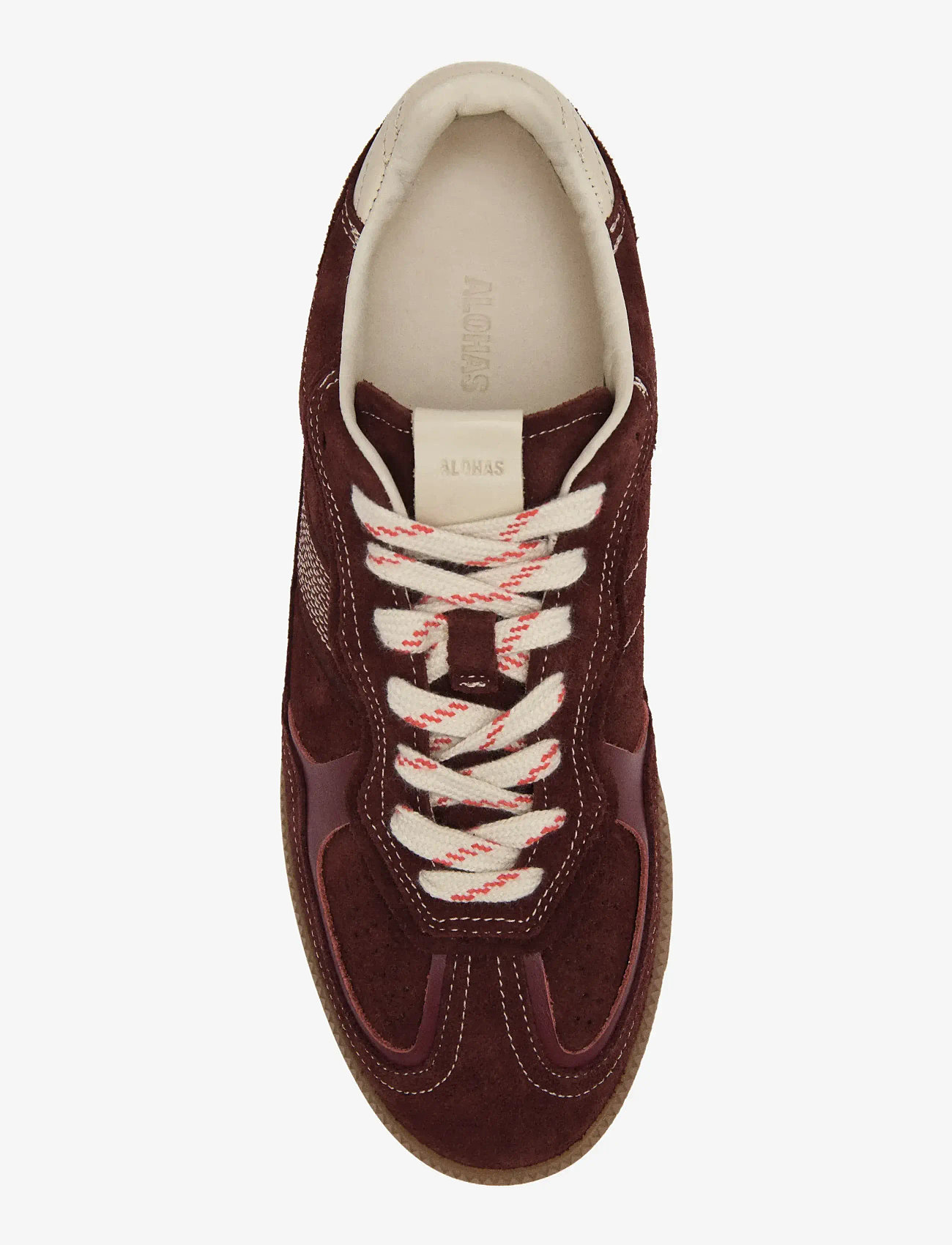 ALOHAS - Tb.490 Rife Chocolate Cream Leather Sneakers - niedrige sneakers - dark burgundy - 3