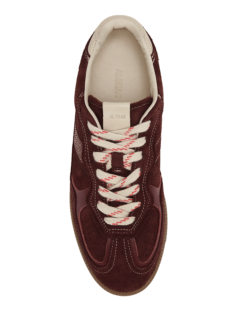 ALOHAS - Tb.490 Rife Chocolate Cream Leather Sneakers - niedrige sneakers - dark burgundy - 3