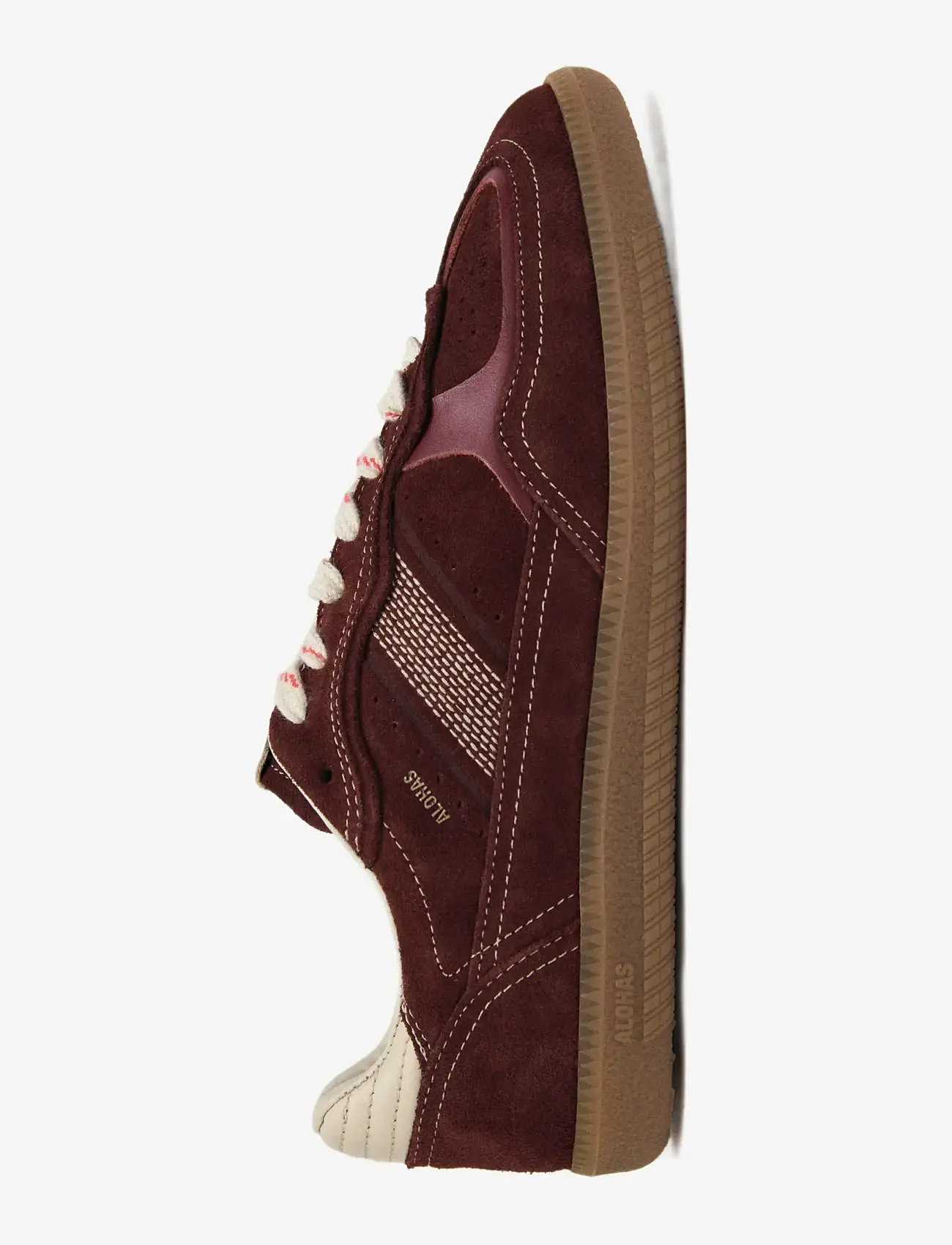 ALOHAS - Tb.490 Rife Chocolate Cream Leather Sneakers - niedrige sneakers - dark burgundy - 4