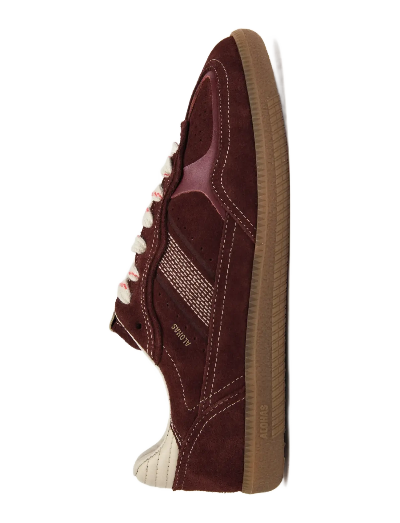 ALOHAS - Tb.490 Rife Chocolate Cream Leather Sneakers - lave sneakers - dark burgundy - 4