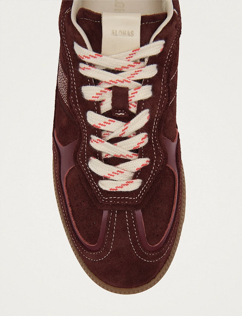 ALOHAS - Tb.490 Rife Chocolate Cream Leather Sneakers - niedrige sneakers - dark burgundy - 5