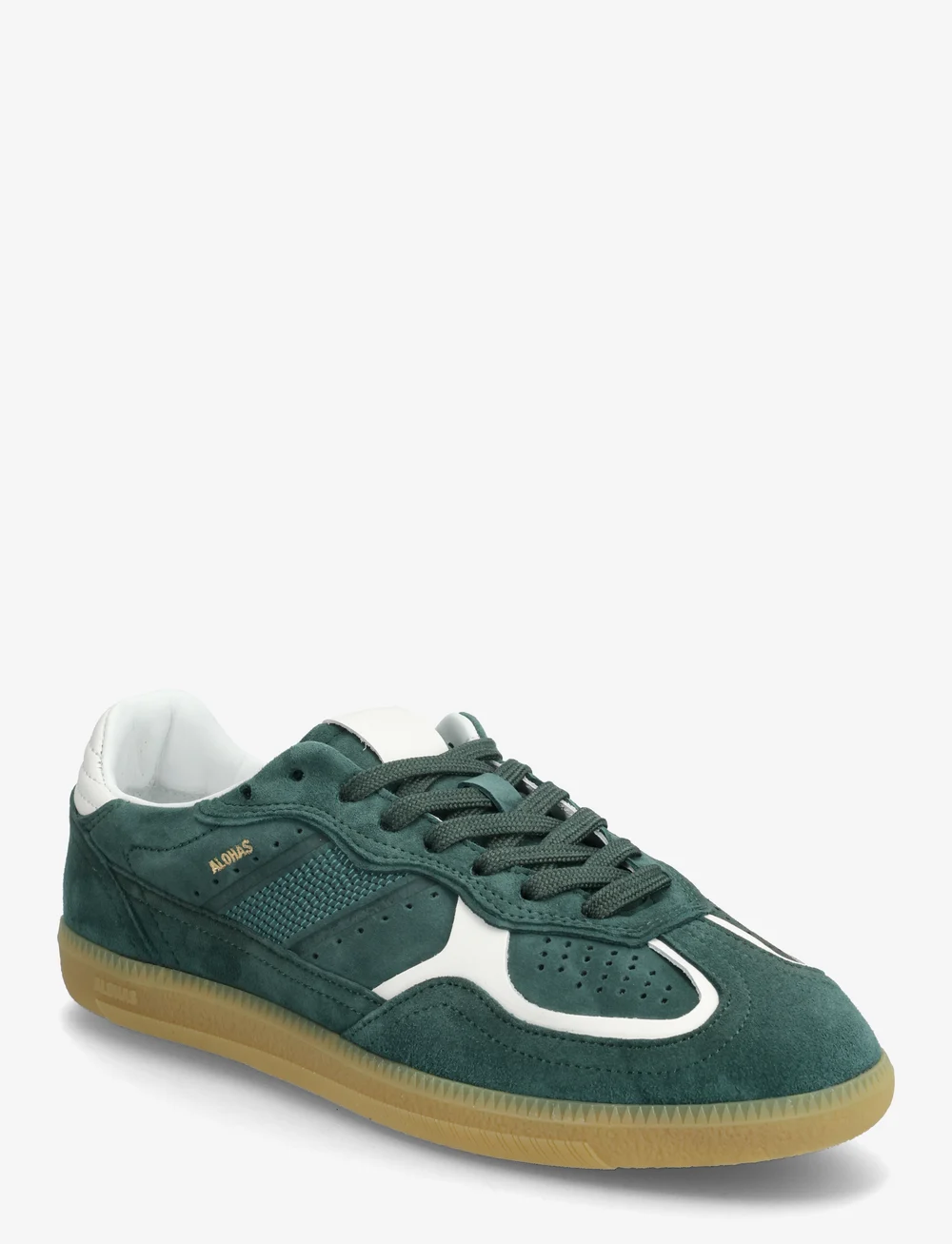 ALOHAS - Tb.490 Rife Cornflower Blue Cream Leather Sneakers - madala säärega tossud - green - 0
