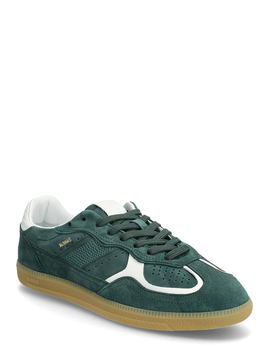 ALOHAS - Tb.490 Rife Chocolate Cream Leather Sneakers - lave sneakers - green - 0