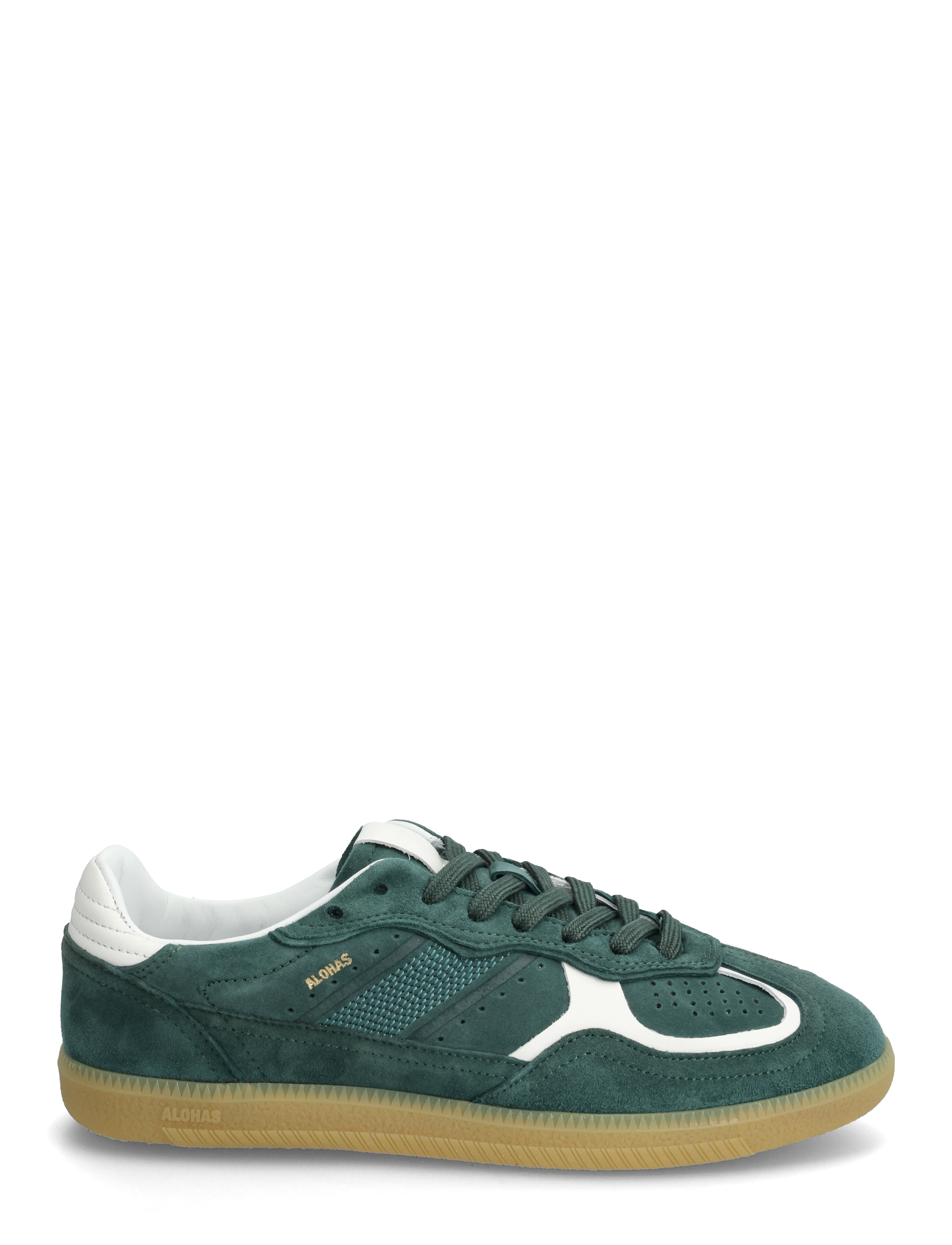 ALOHAS - Tb.490 Rife Chocolate Cream Leather Sneakers - lave sneakers - green - 1