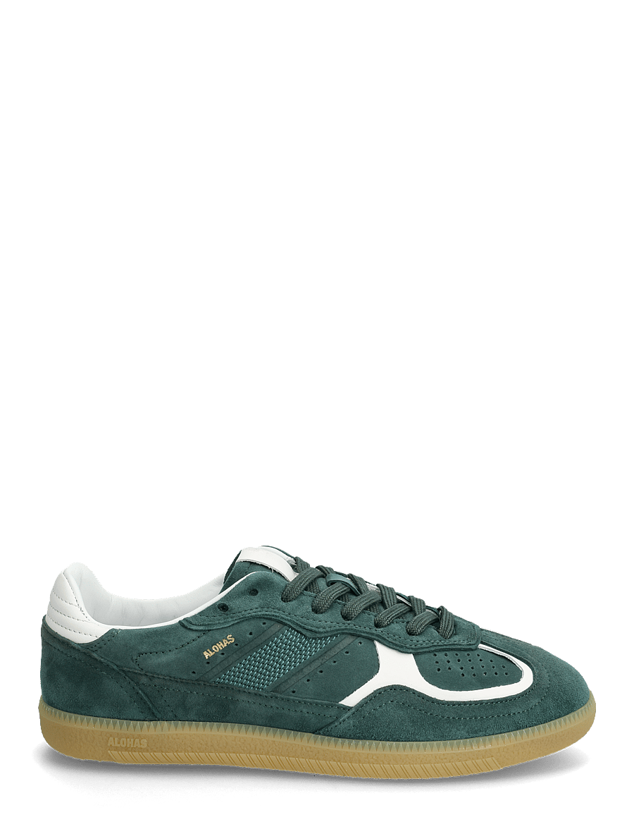 ALOHAS - Tb.490 Rife Chocolate Cream Leather Sneakers - lave sneakers - green - 1