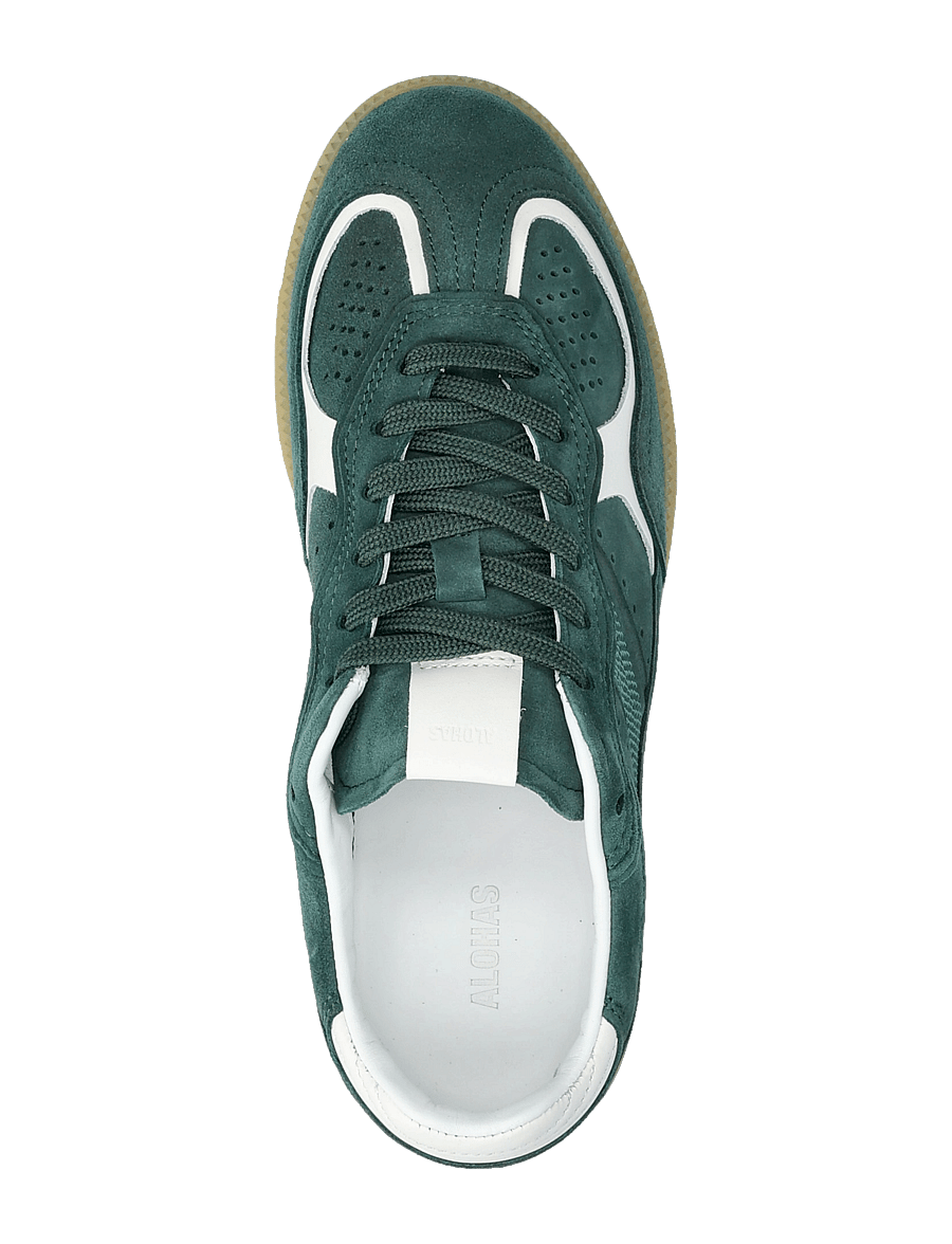 ALOHAS - Tb.490 Rife Chocolate Cream Leather Sneakers - lave sneakers - green - 3