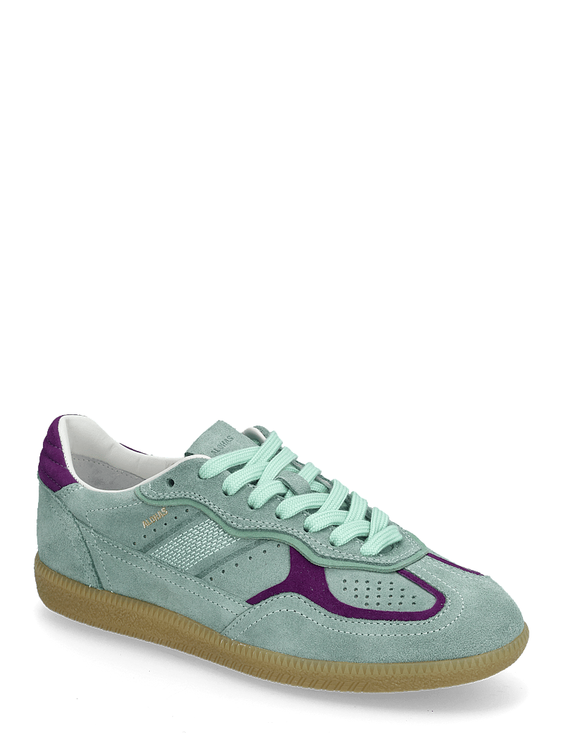 ALOHAS - Tb.490 Rife Burgundy Cream Leather Sneakers - niedrige sneakers - maui blue - 0