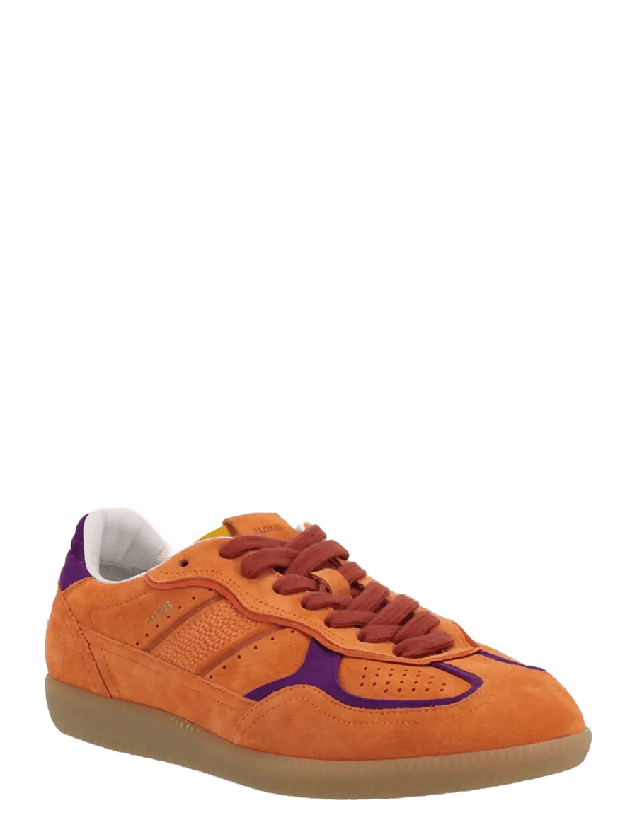 ALOHAS - Tb.490 Rife Chocolate Cream Leather Sneakers - baskets basses - orange - 0