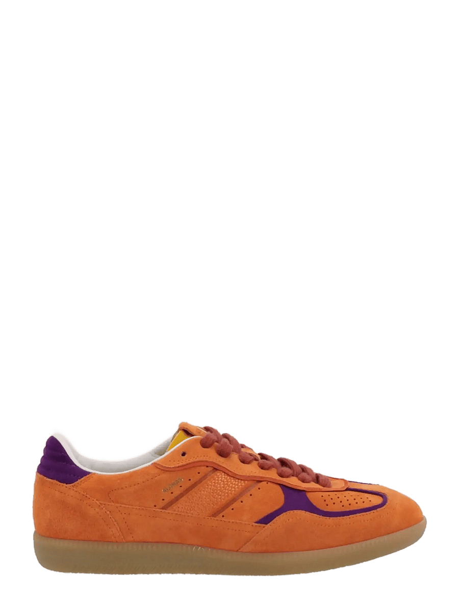 ALOHAS - Tb.490 Rife Chocolate Cream Leather Sneakers - baskets basses - orange - 1