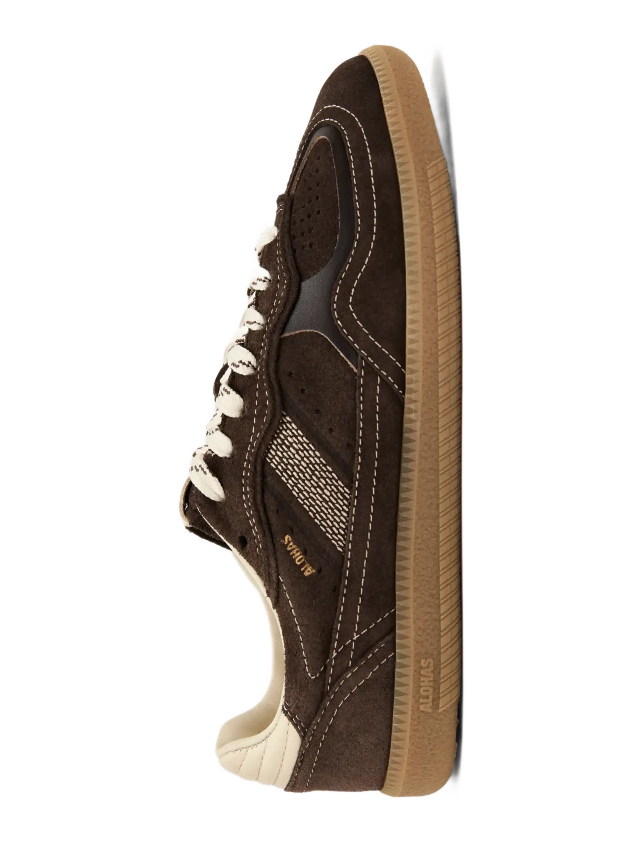 ALOHAS - Tb.490 Rife Chocolate Cream Leather Sneakers - lave sneakers - sudan brown - 4