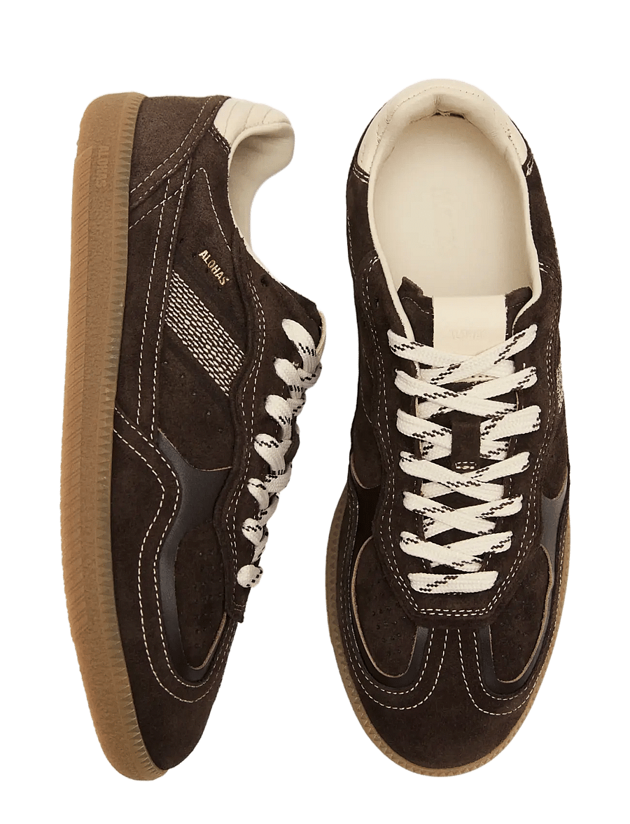 ALOHAS - Tb.490 Rife Chocolate Cream Leather Sneakers - lave sneakers - sudan brown - 5
