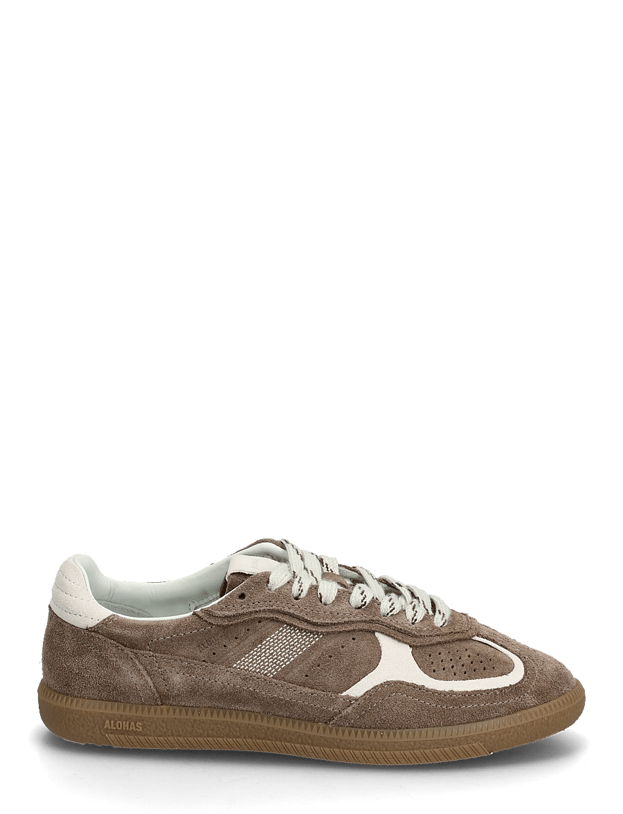 ALOHAS - Tb.490 Rife Chocolate Cream Leather Sneakers - lave sneakers - taupe - 1