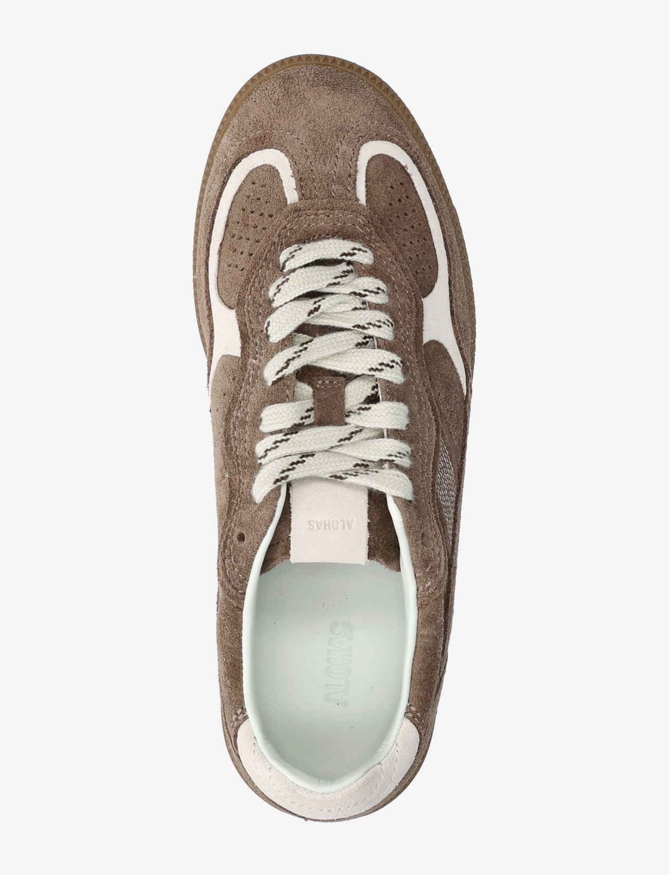 ALOHAS - Tb.490 Rife Burgundy Cream Leather Sneakers - niedrige sneakers - taupe - 3