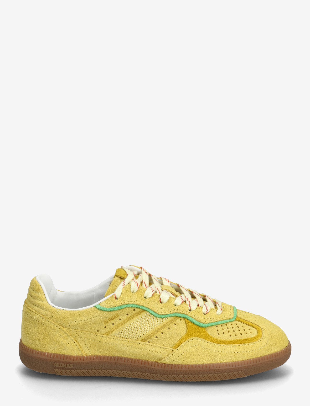 ALOHAS - Tb.490 Rife Burgundy Cream Leather Sneakers - låga sneakers - yellow - 1