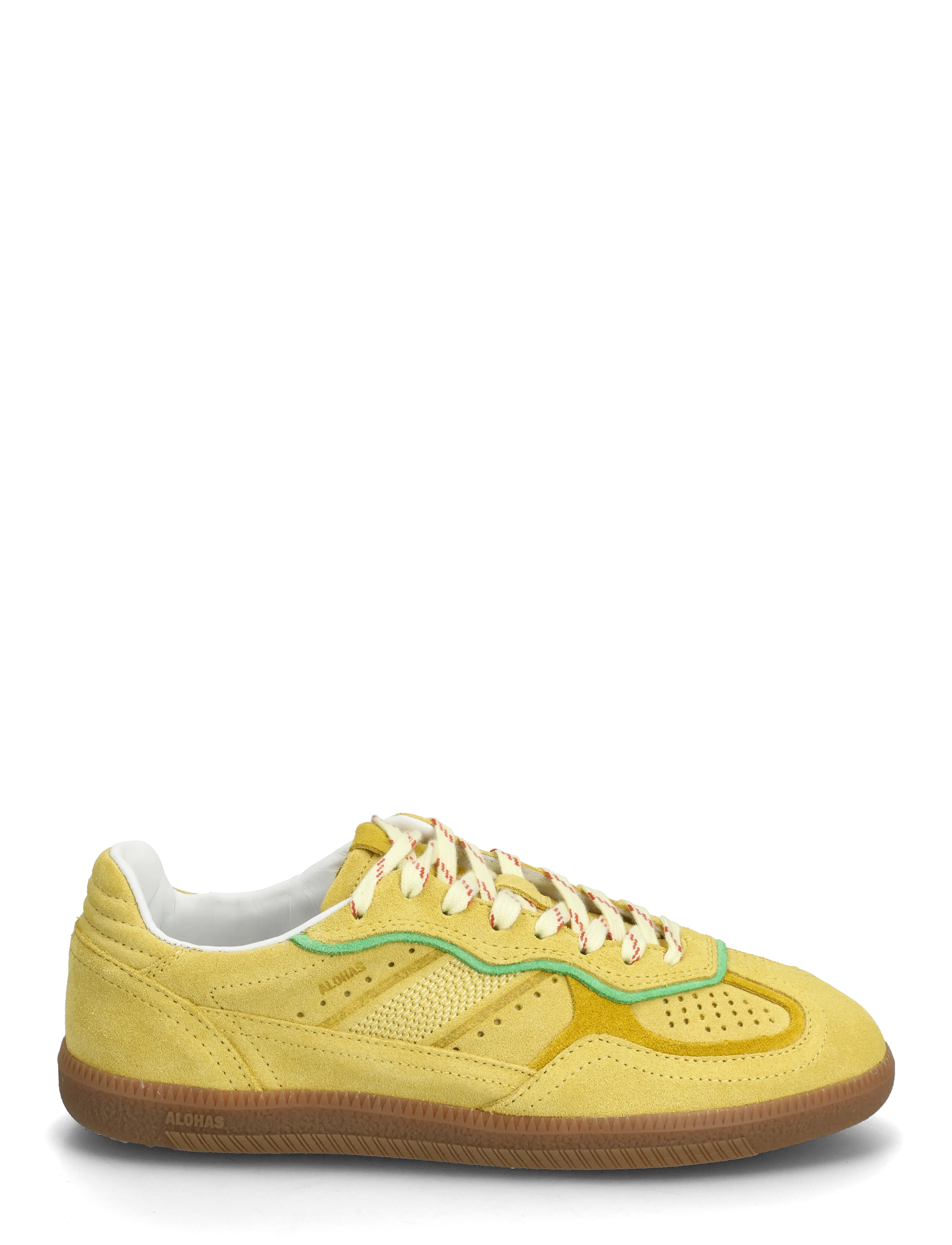 ALOHAS - Tb.490 Rife Chocolate Cream Leather Sneakers - lave sneakers - yellow - 1