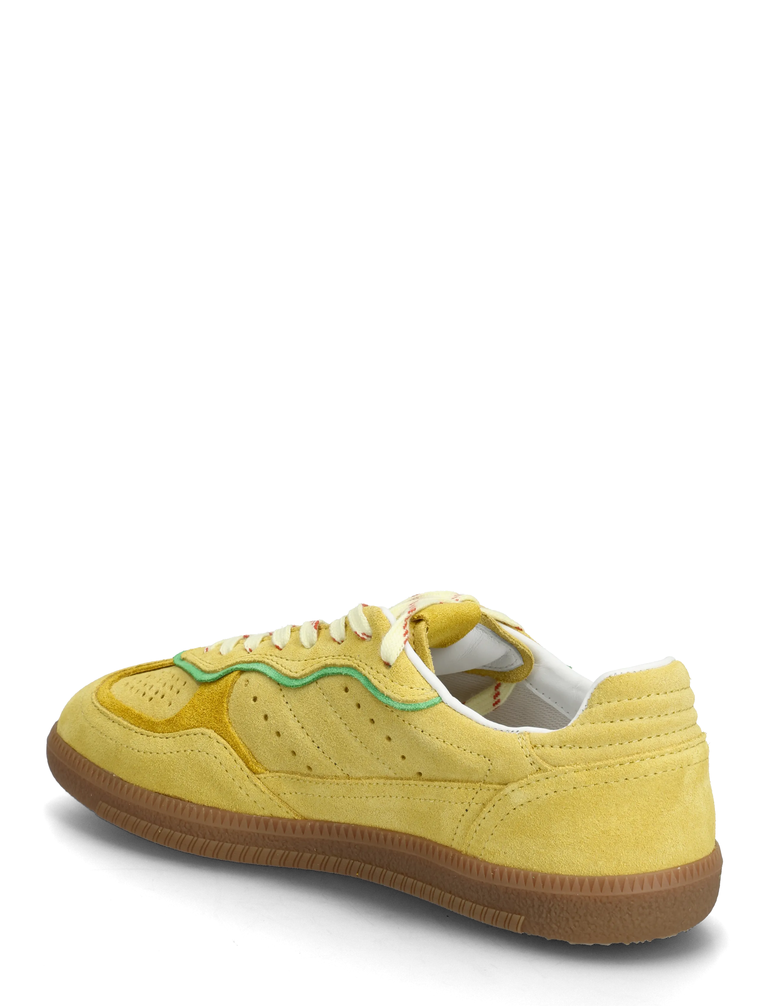 ALOHAS - Tb.490 Rife Chocolate Cream Leather Sneakers - lave sneakers - yellow - 2