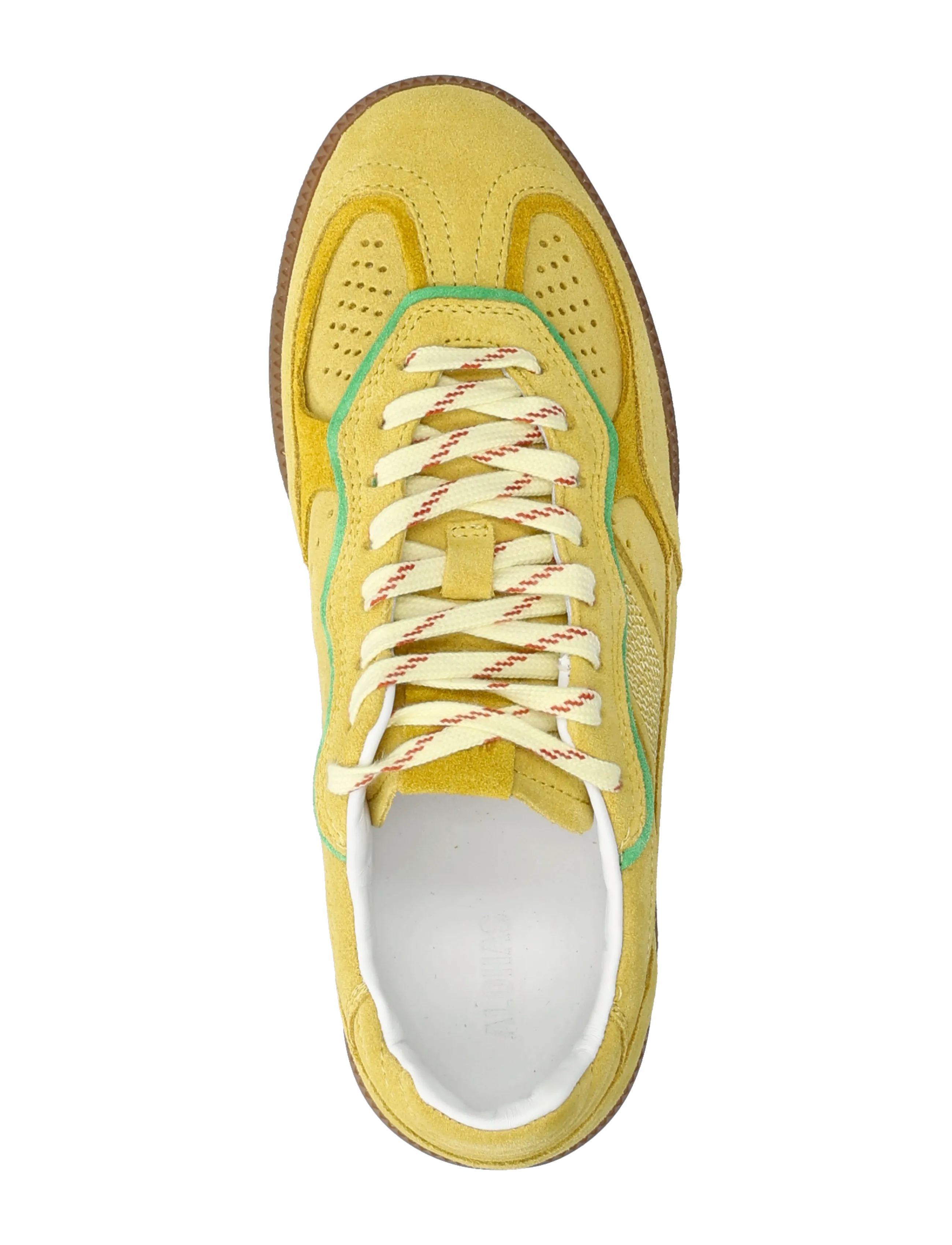 ALOHAS - Tb.490 Rife Chocolate Cream Leather Sneakers - lave sneakers - yellow - 3