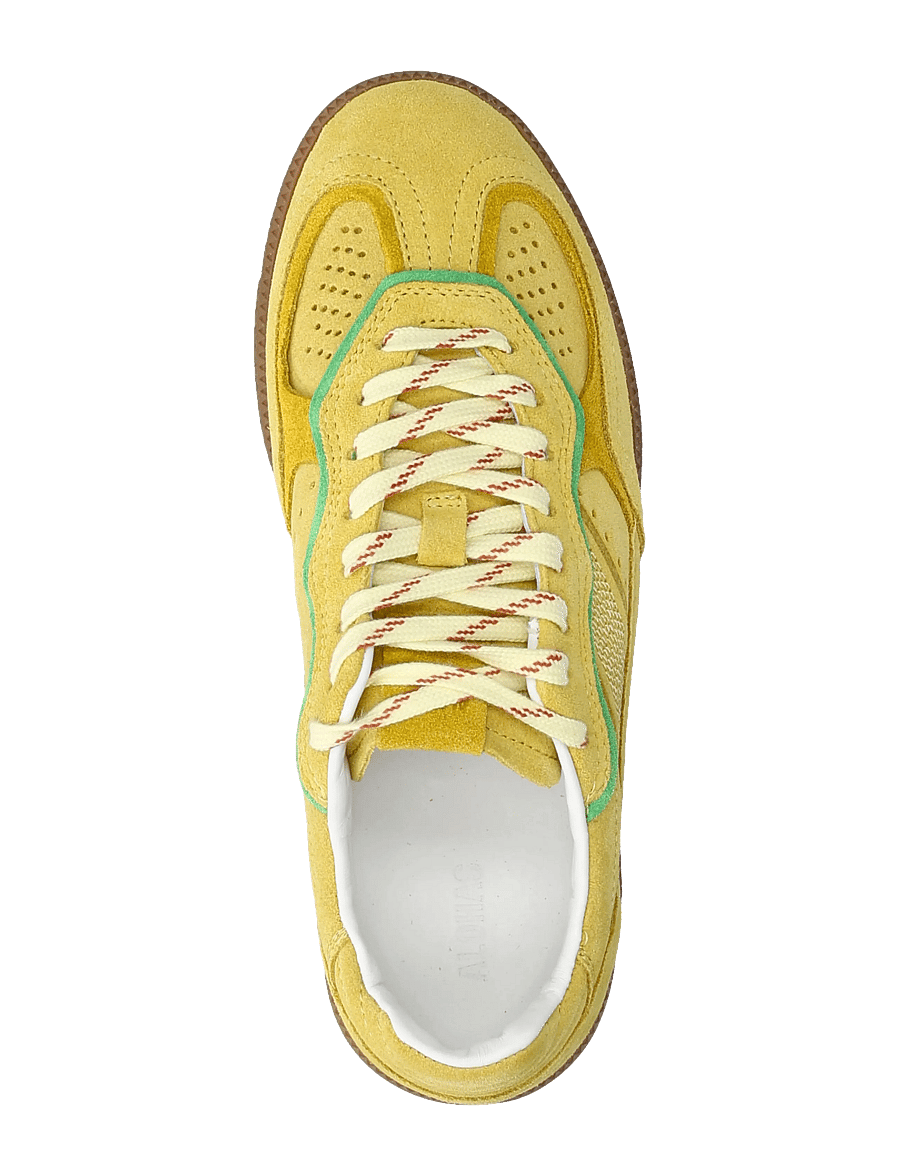 ALOHAS - Tb.490 Rife Chocolate Cream Leather Sneakers - lave sneakers - yellow - 3