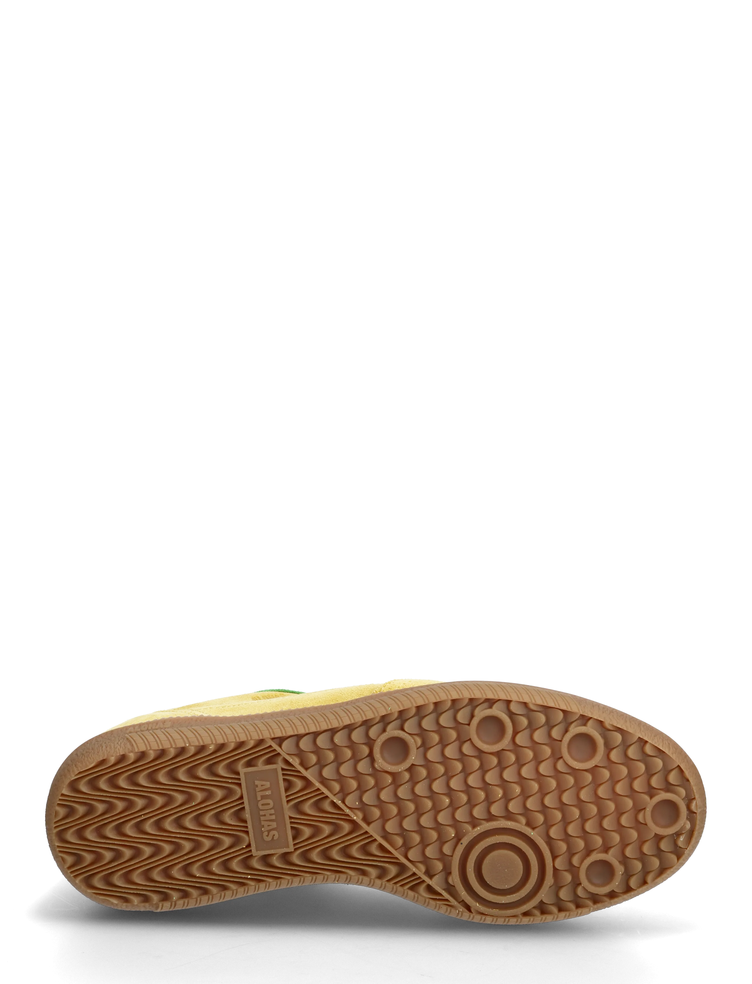 ALOHAS - Tb.490 Rife Chocolate Cream Leather Sneakers - lave sneakers - yellow - 4