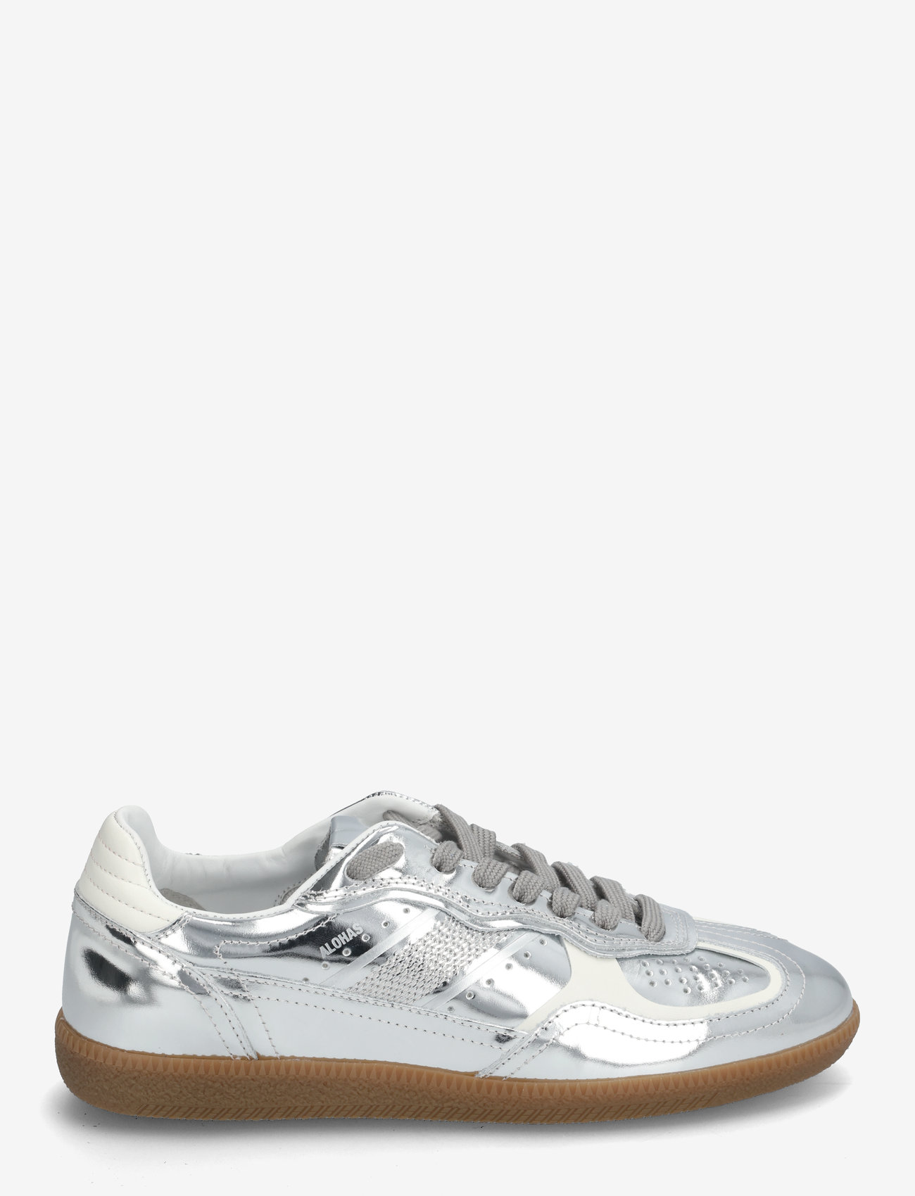 ALOHAS - Tb.490 Rife Shimmer Silver Cream Leather Sneakers - låga sneakers - rife shimmer silver cream - 2