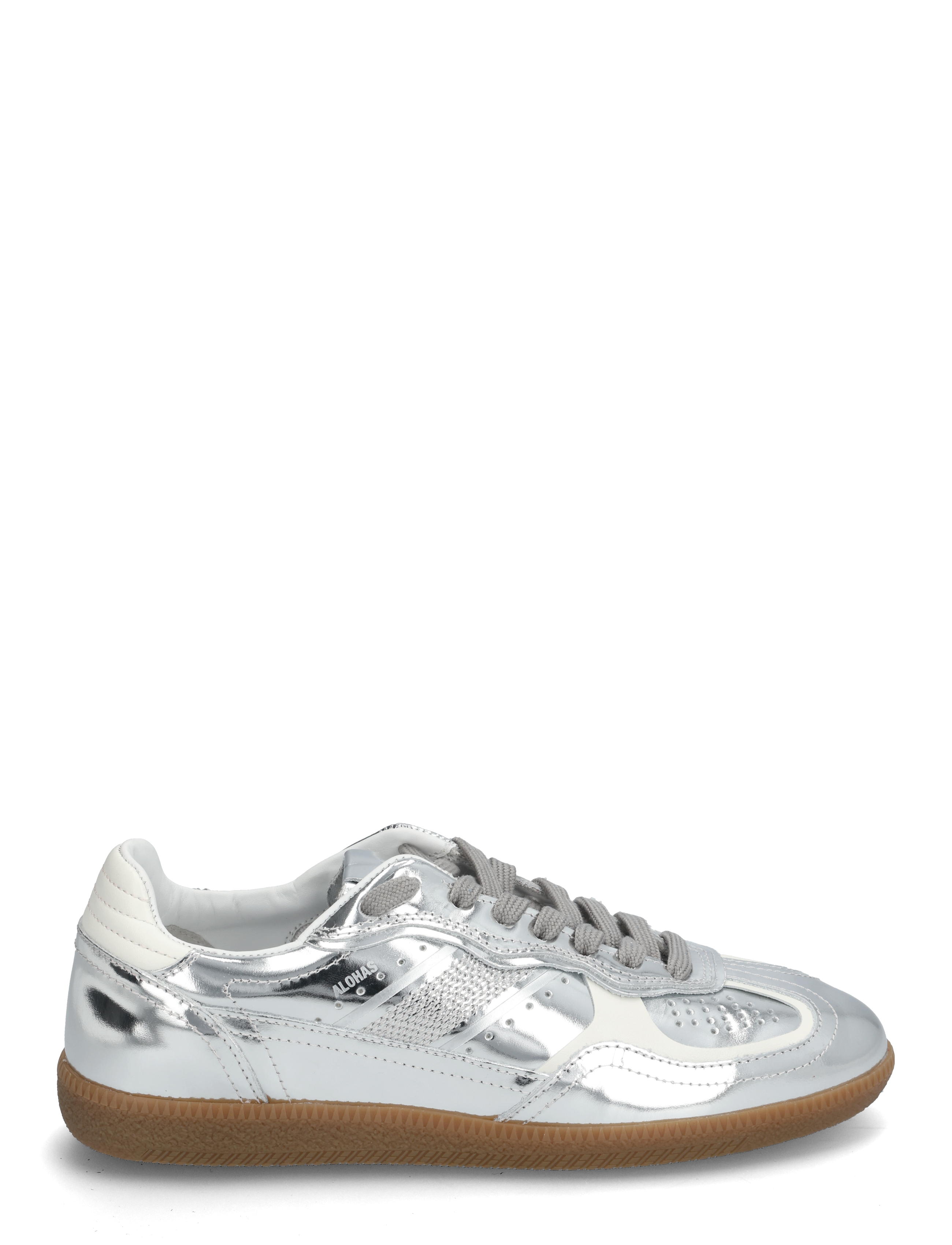 ALOHAS - Tb.490 Rife Shimmer Silver Cream Leather Sneakers - baskets basses - rife shimmer silver cream - 2