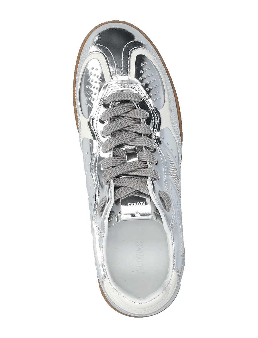 ALOHAS - Tb.490 Rife Shimmer Silver Cream Leather Sneakers - baskets basses - rife shimmer silver cream - 4