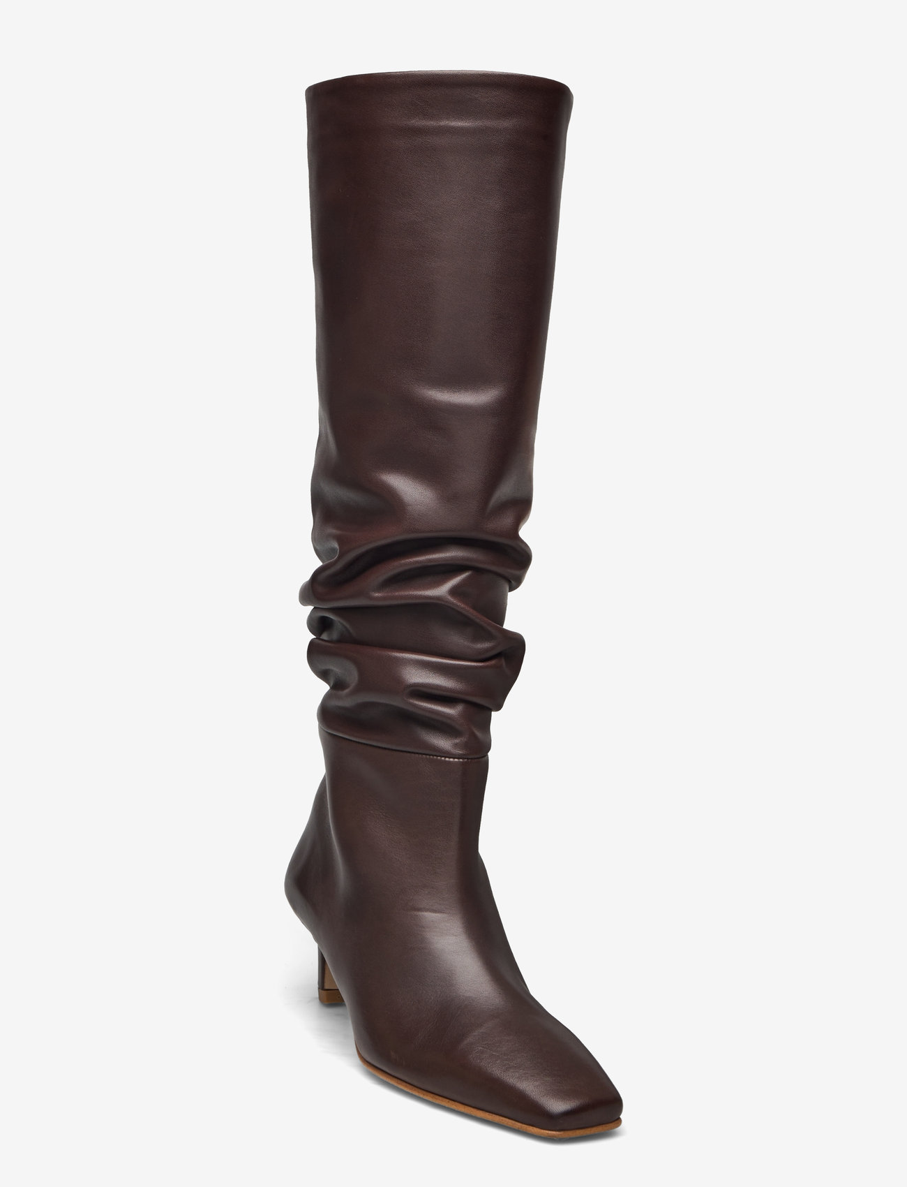ALOHAS - Kalila Leather Boots - ikdienas stils - brown - 0