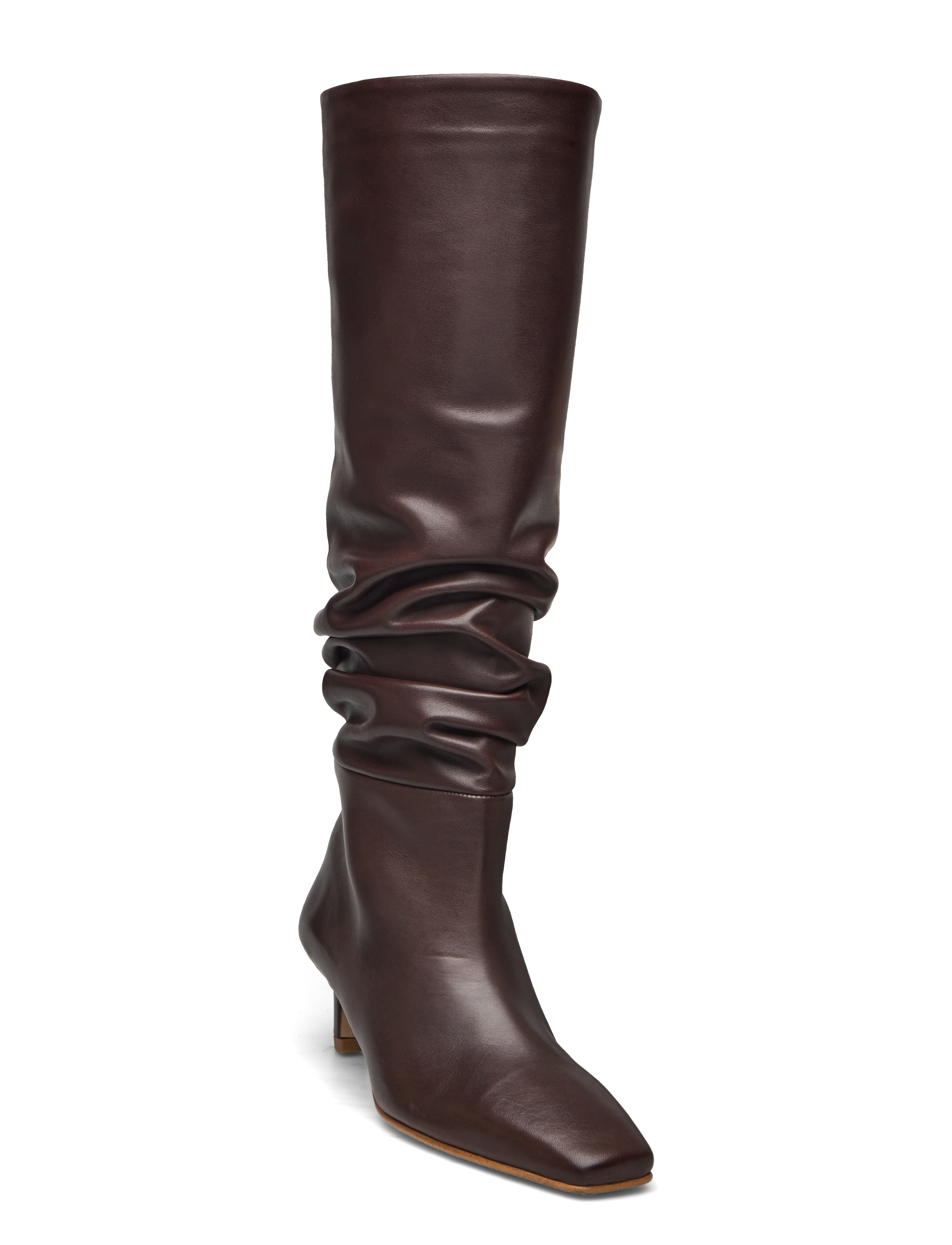 ALOHAS Kalila Brown Leather Boots - Transitional Layering - BROWN / brown