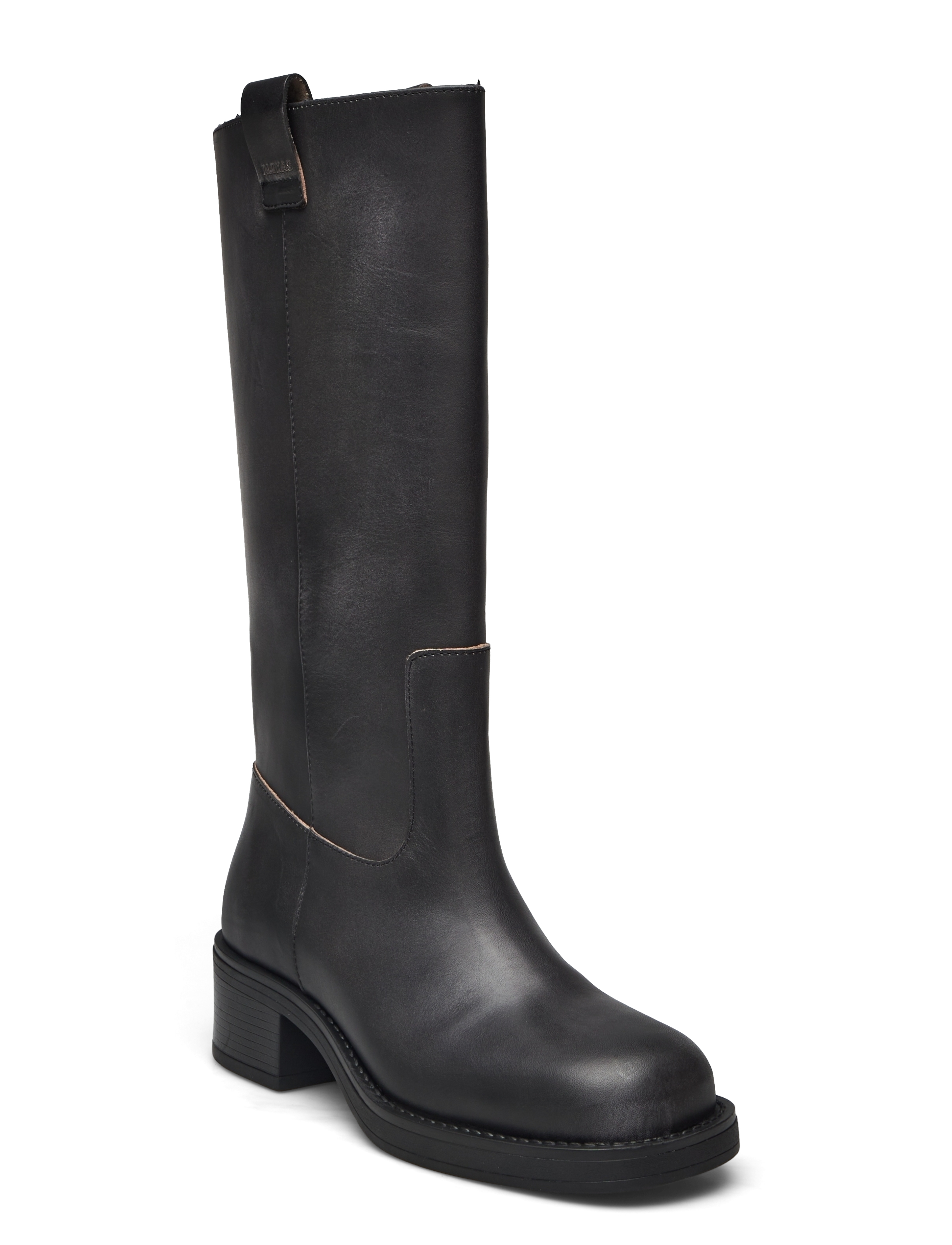 ALOHAS Sajan Brown Leather Boots - Pikad saapad - BLACK / black