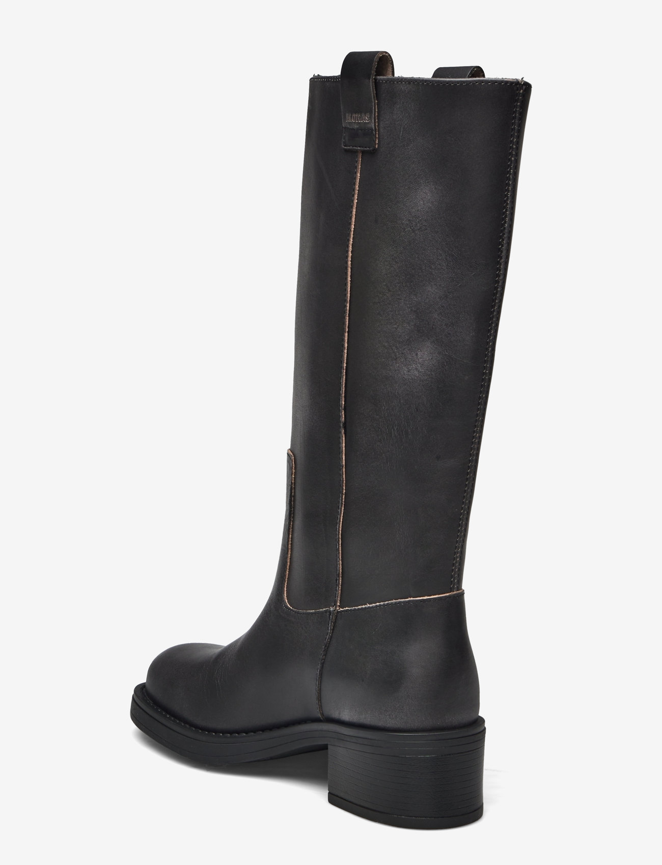ALOHAS - Sajan Black Leather Boots - knähöga stövlar - black - 2