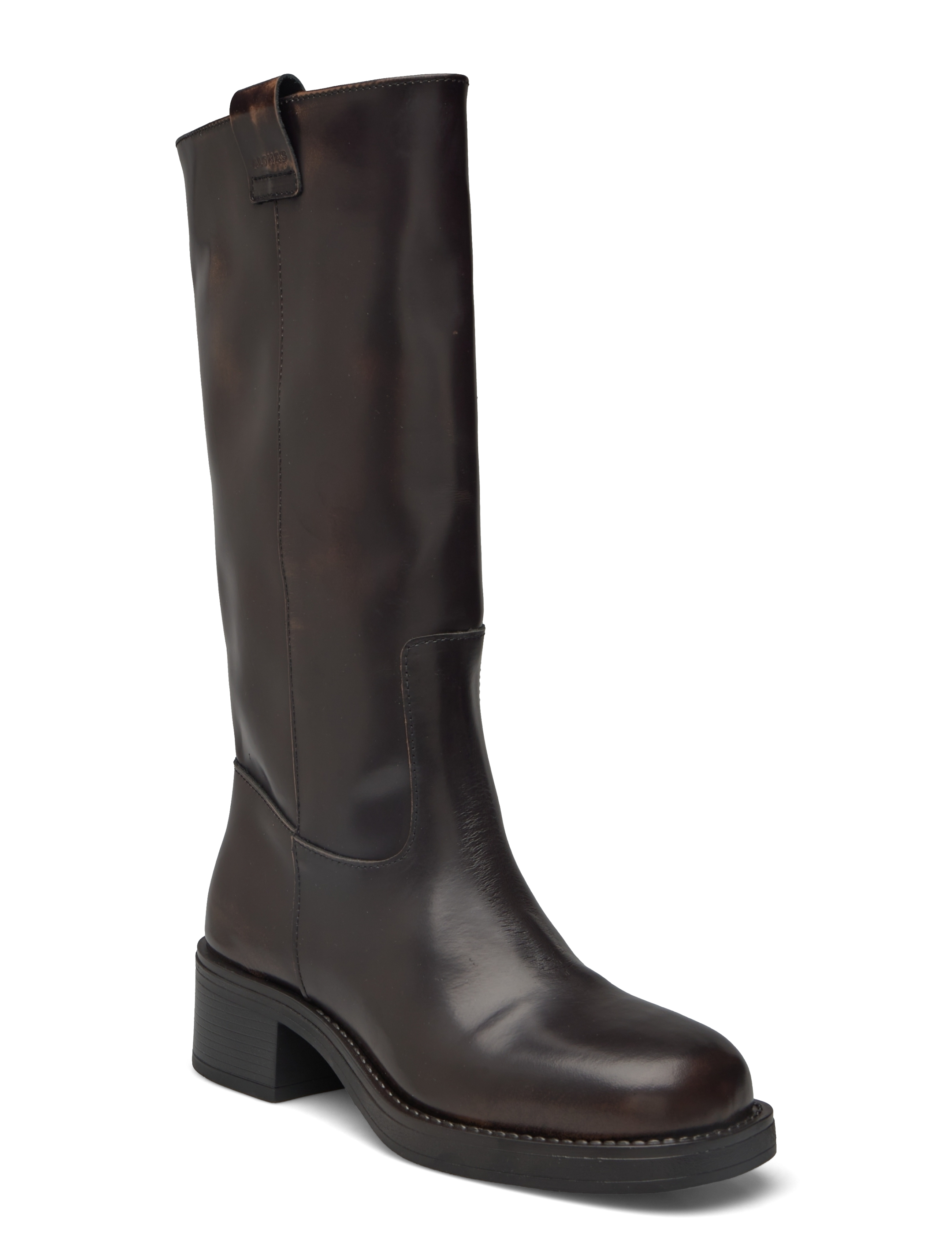 ALOHAS Sajan Brown Leather Boots - Trendaavat kengät - BROWN / brown