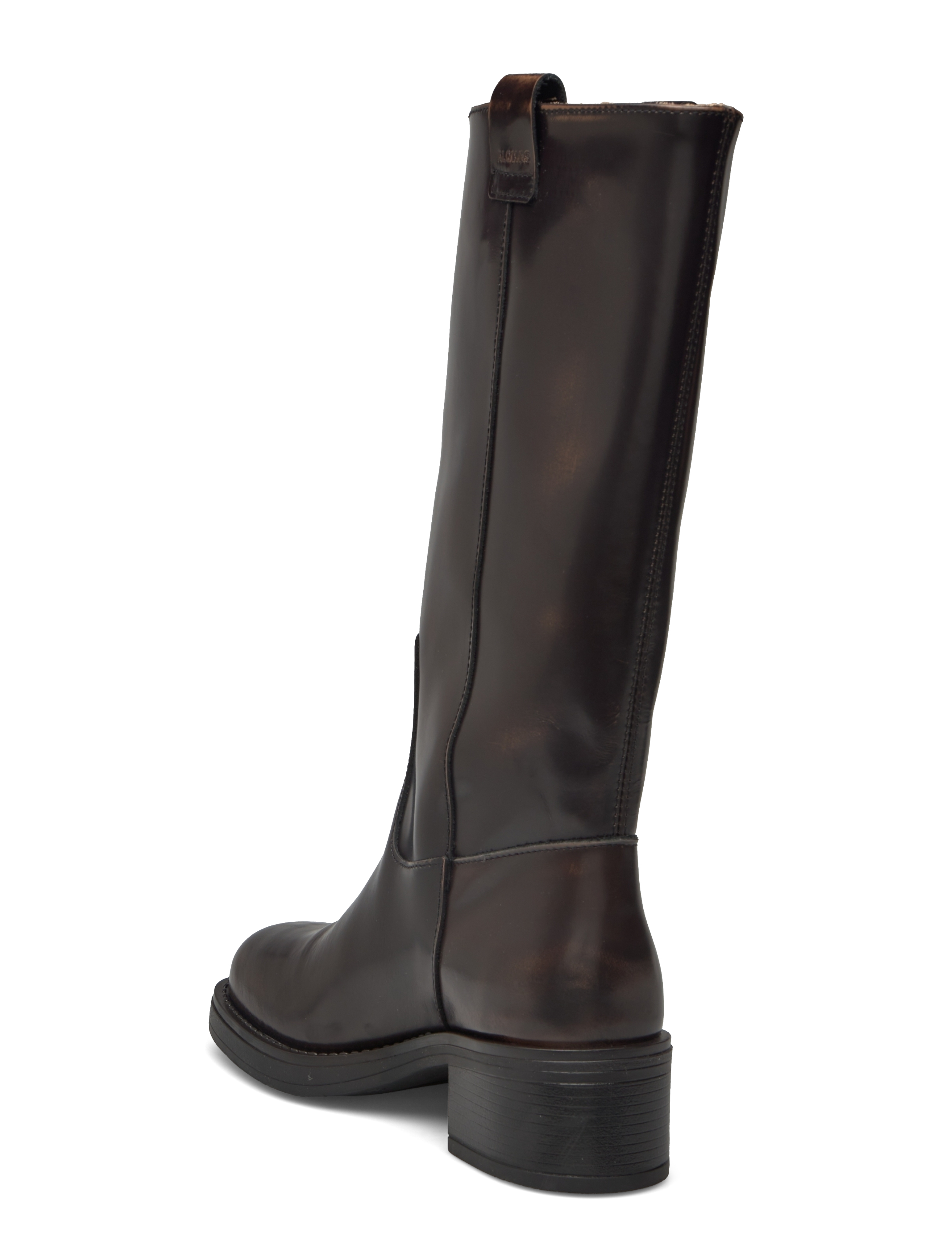 ALOHAS - Sajan Brown Leather Boots - kniehohe stiefel - brown - 3