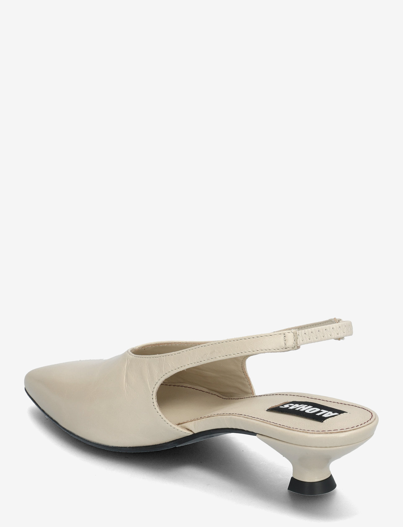ALOHAS - Eros Black Leather Pumps - slingbacks mit absatz - cream - 2
