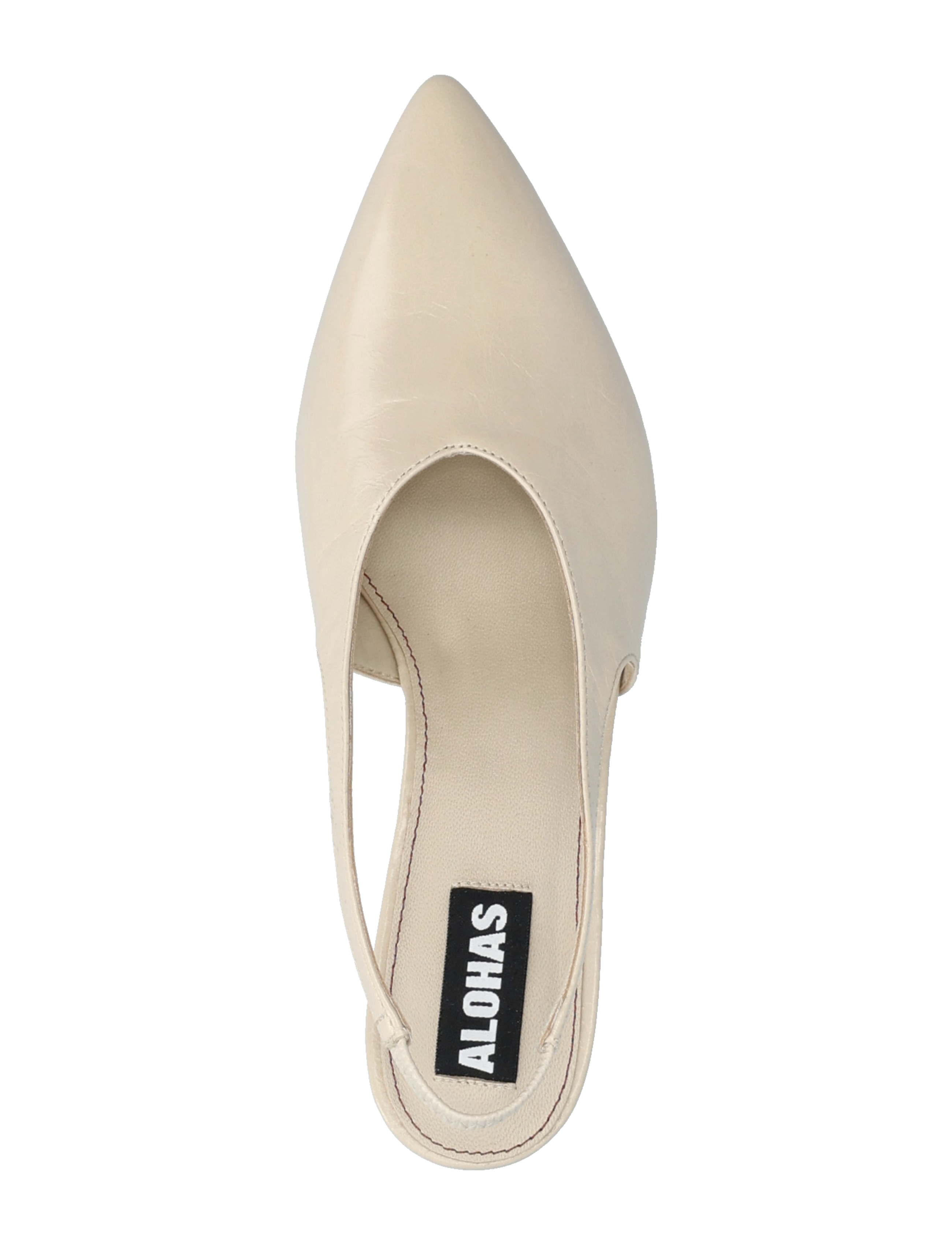 ALOHAS - Eros Leather Pumps - heeled slingbacks - cream - 4