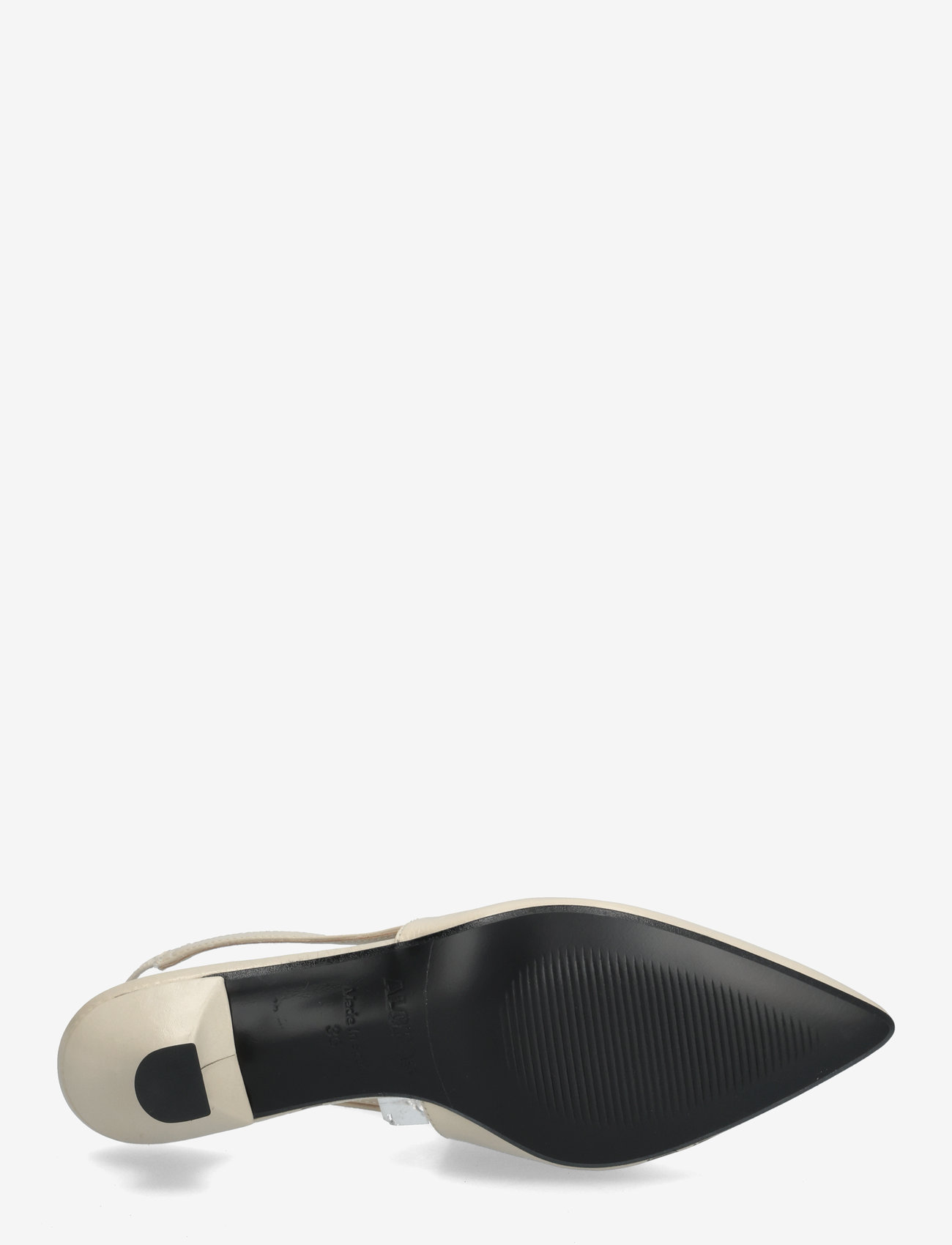 ALOHAS - Eros Black Leather Pumps - slingbacks mit absatz - cream - 4