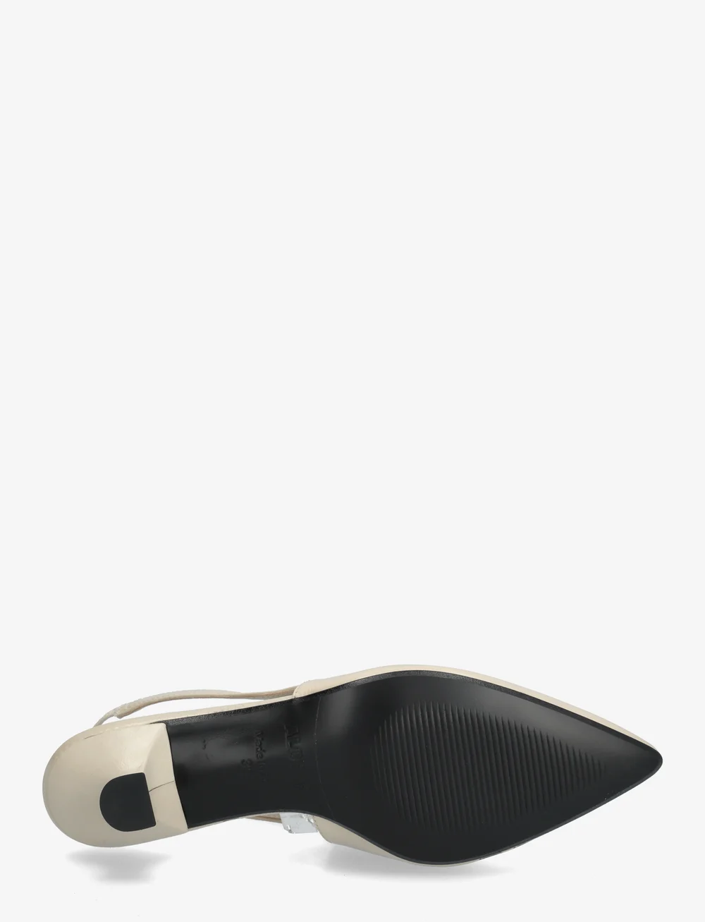 ALOHAS - Eros Black Leather Pumps - slingbacks mit absatz - cream - 4