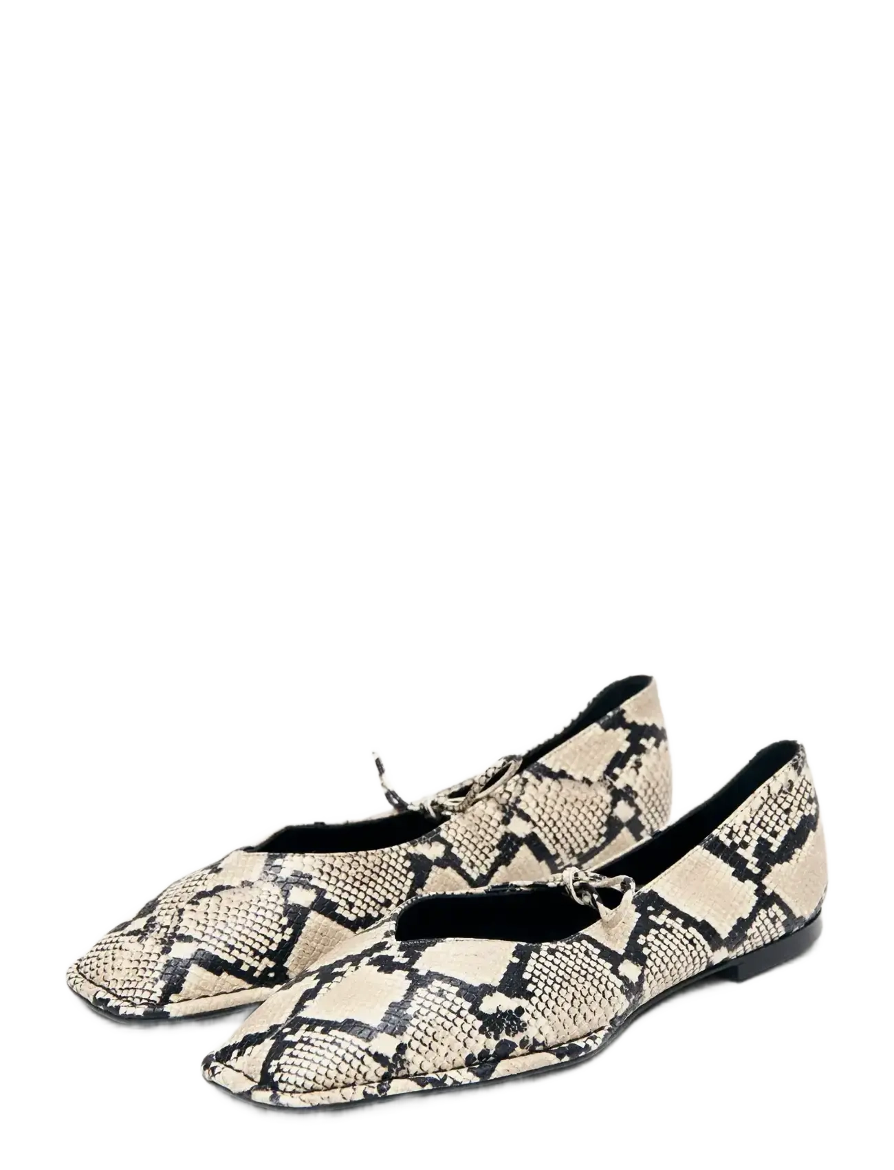 ALOHAS - Sway Indo Beige Leather Ballet Flats - særlige begivenheder - beige - 4