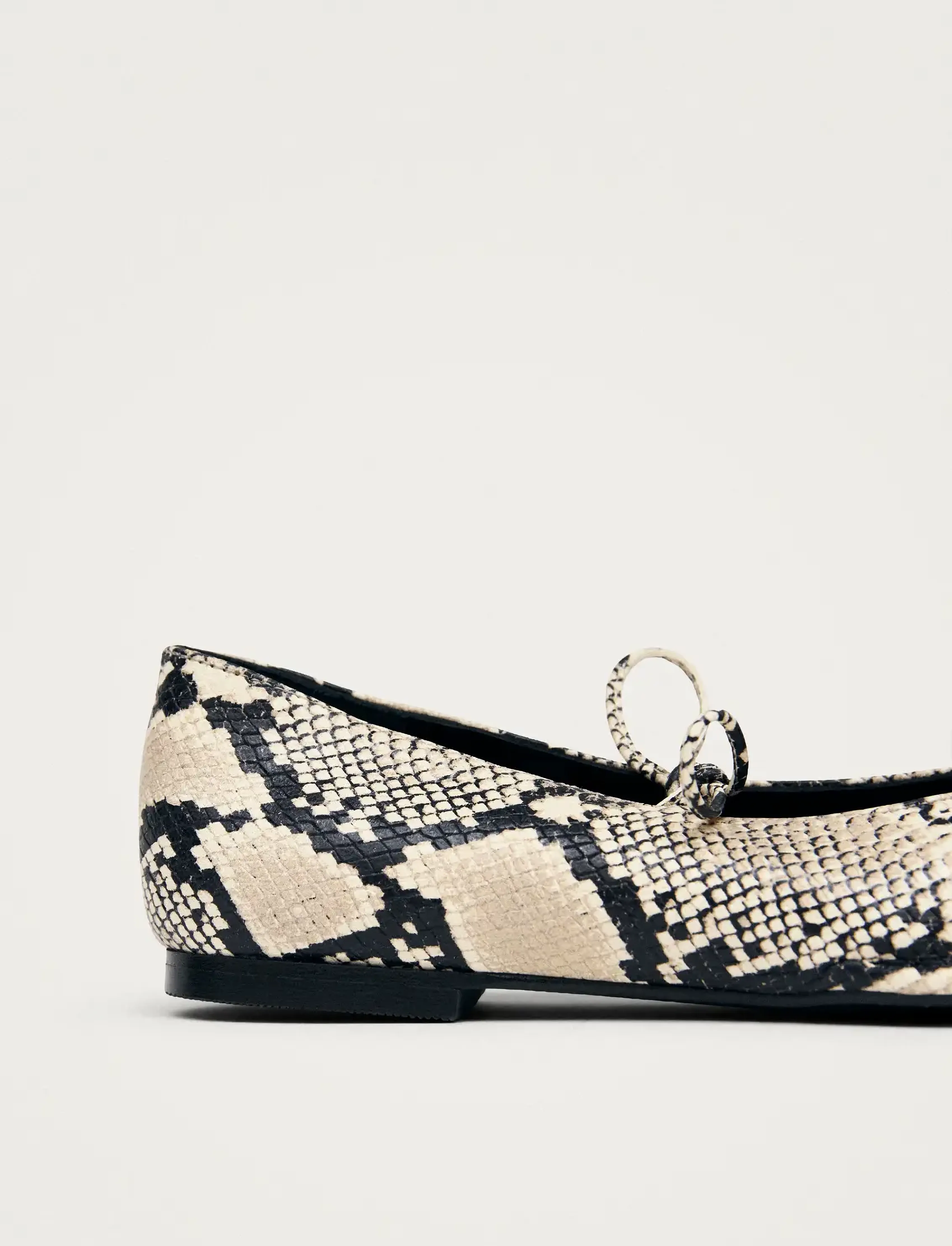 ALOHAS - Sway Indo Beige Leather Ballet Flats - særlige begivenheder - beige - 5