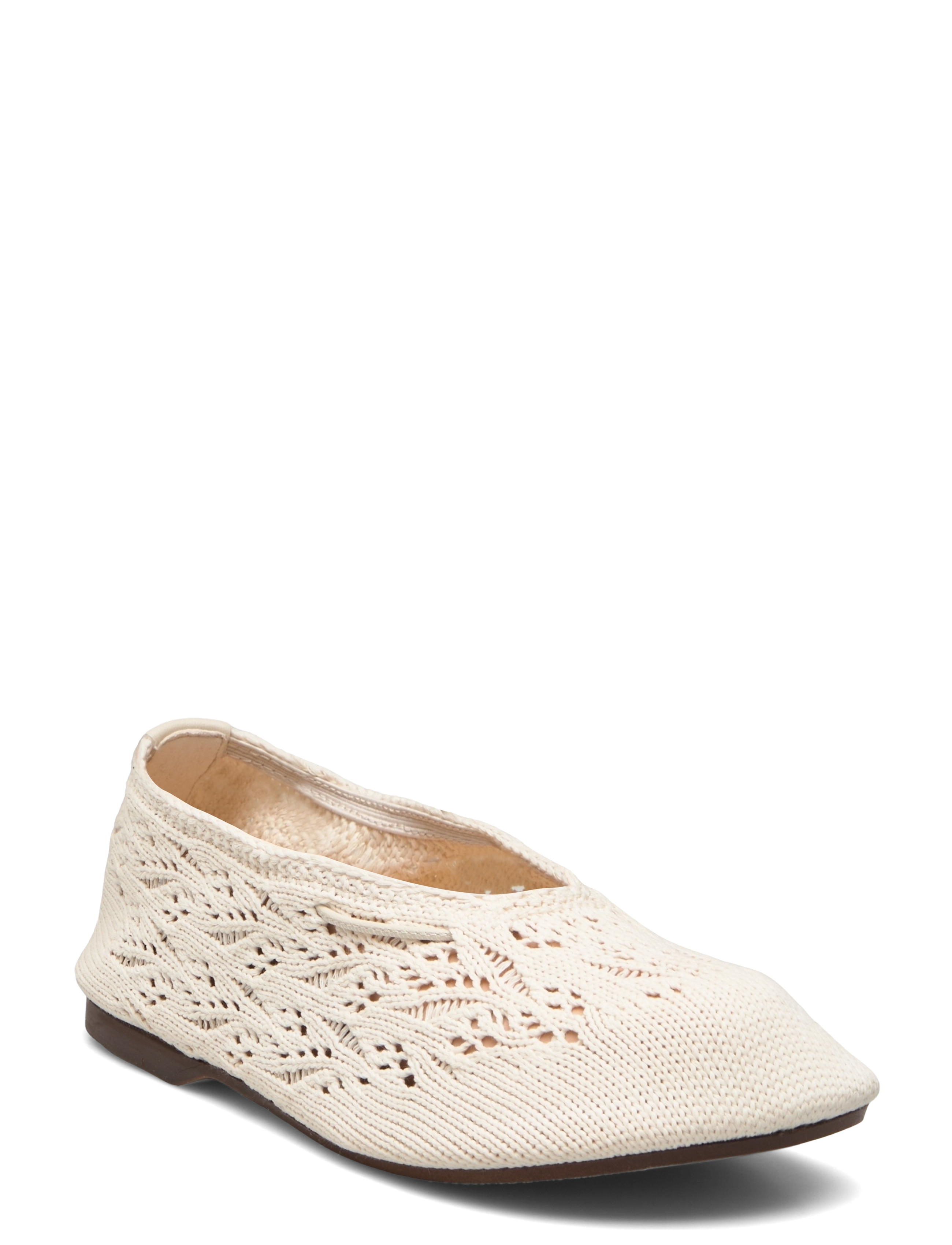 ALOHAS Rosemary Crochet Ballet Flats Cream - 39 - Damen