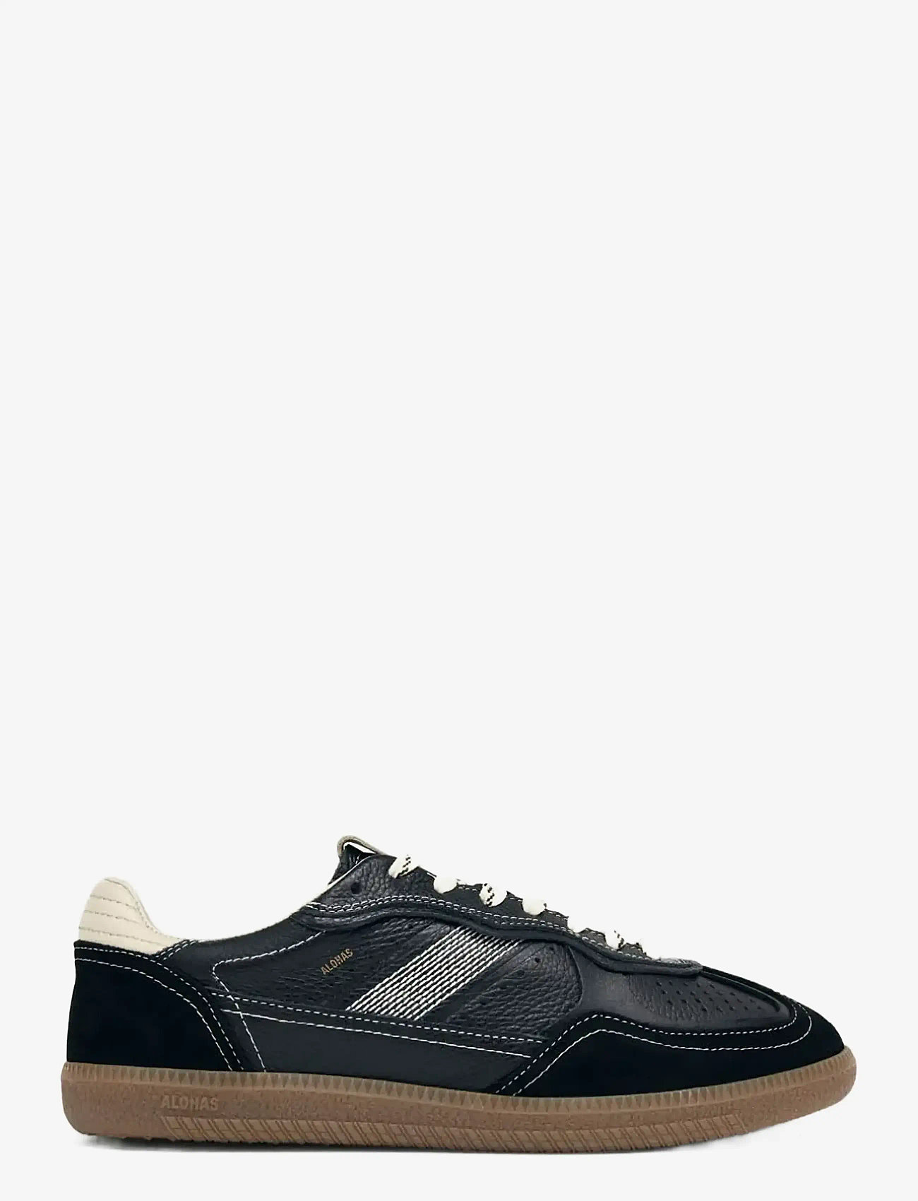 ALOHAS - Tb.490 Rife Grain White Burgundy Leather Sneakers - konfirmatsioon - black - 0