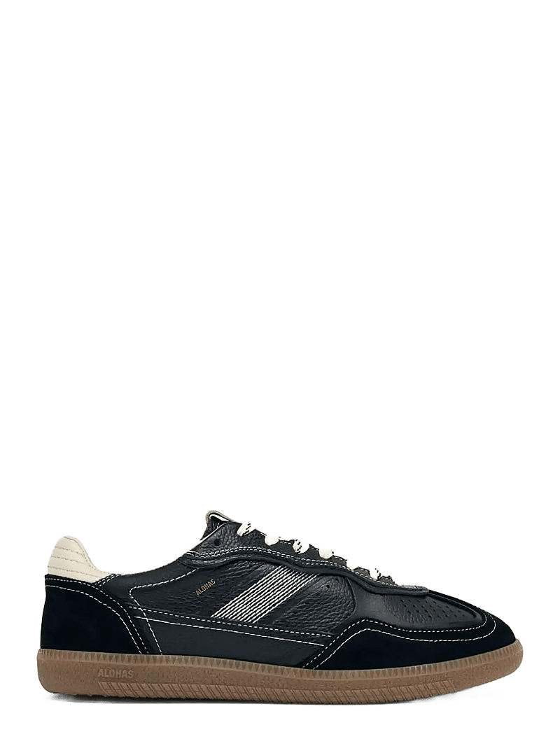 ALOHAS - Tb.490 Rife Grain White Burgundy Leather Sneakers - konfirmatsioon - black - 0