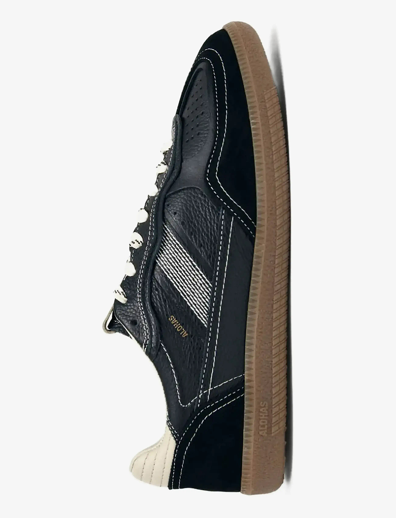 ALOHAS - Tb.490 Rife Grain White Burgundy Leather Sneakers - konfirmatsioon - black - 1