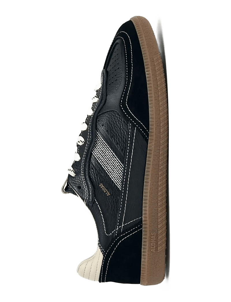 ALOHAS - Tb.490 Rife Grain White Burgundy Leather Sneakers - konfirmatsioon - black - 1