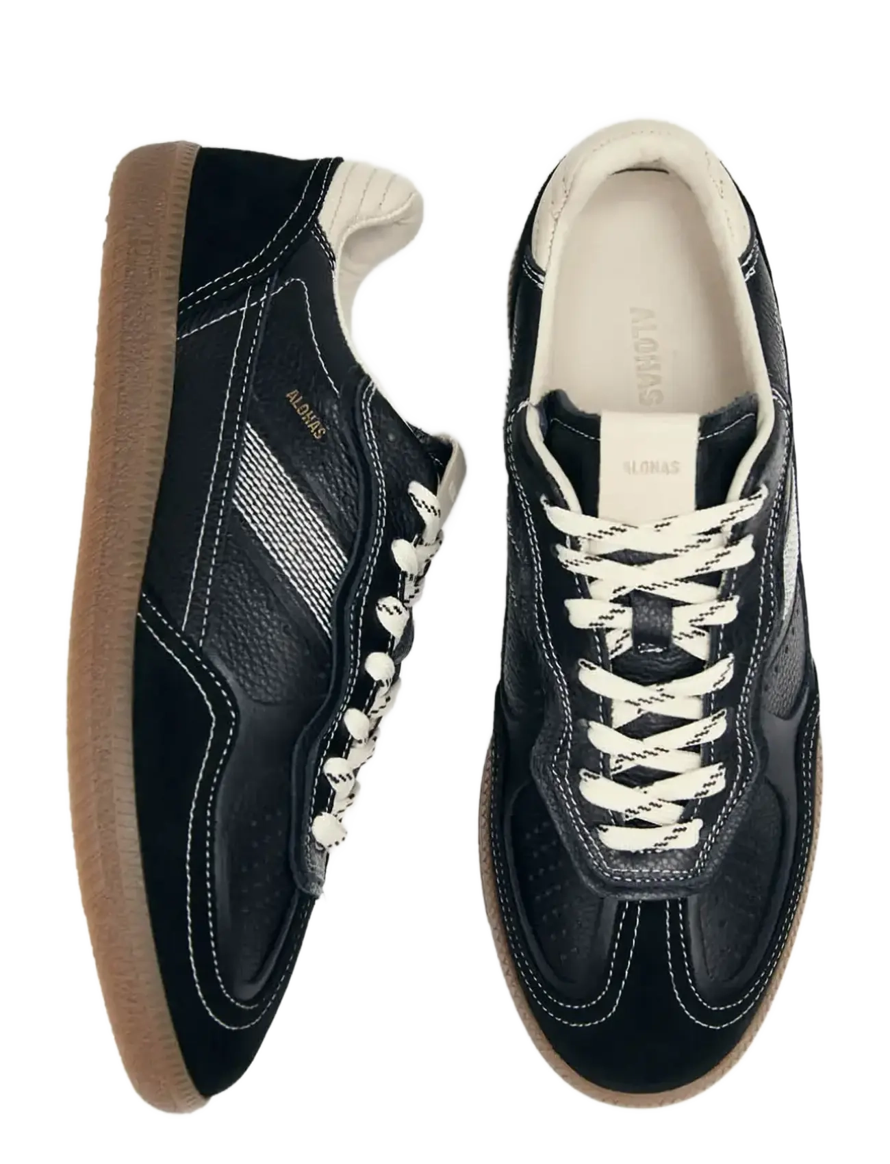 ALOHAS Tb.490 Rife Grain Leather Sneakers dam – bild 5