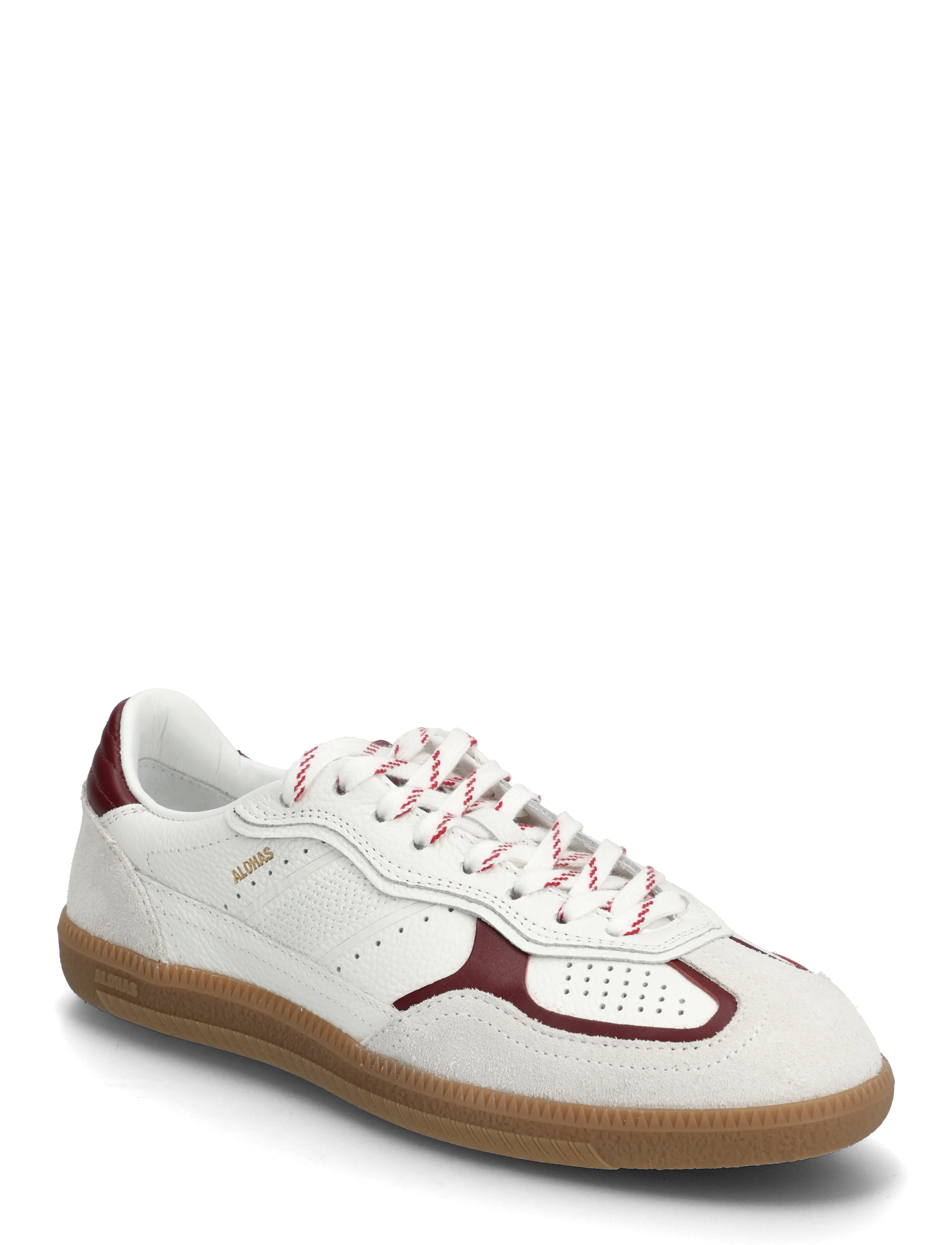 Tb.490 Rife Grain Black & White Leather Sneakers - WHITE