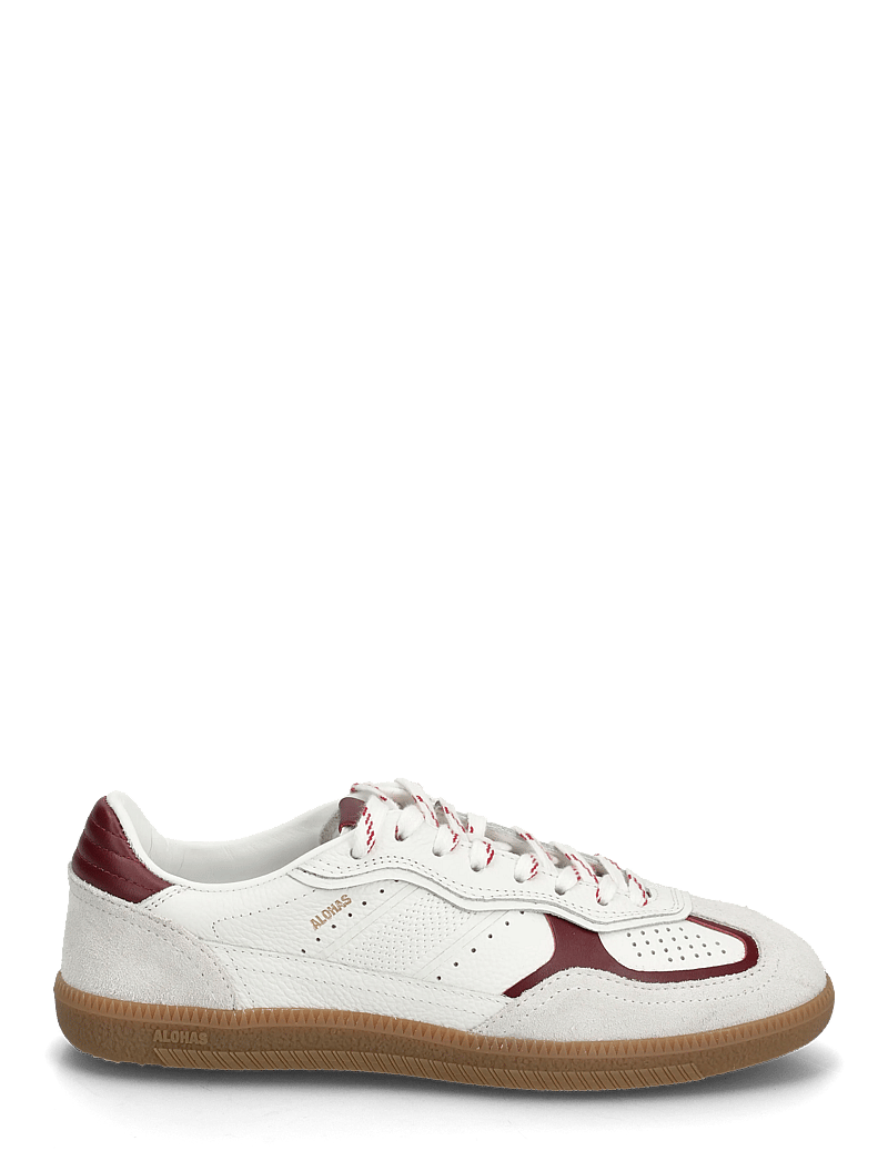 ALOHAS - Tb.490 Rife Grain Black & White Leather Sneakers - konfirmationstøj - white - 1