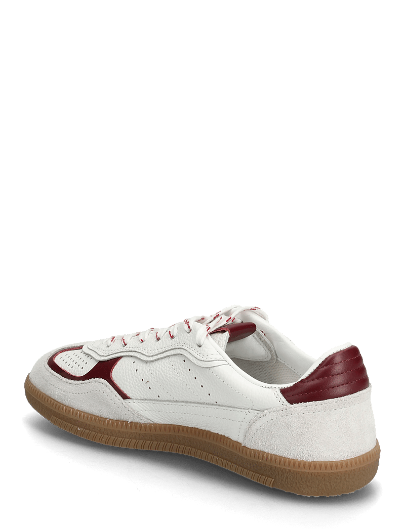 ALOHAS - Tb.490 Rife Grain Black & White Leather Sneakers - konfirmationstøj - white - 2